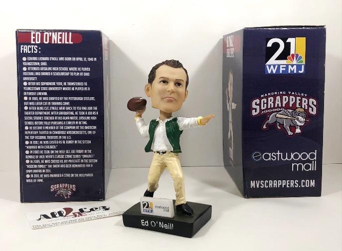 2021 MAHONING VALLEY SCRAPPERS ED O'NEILL "MARRIED WITH CHILDREN" SGA BOBBLEHEAD