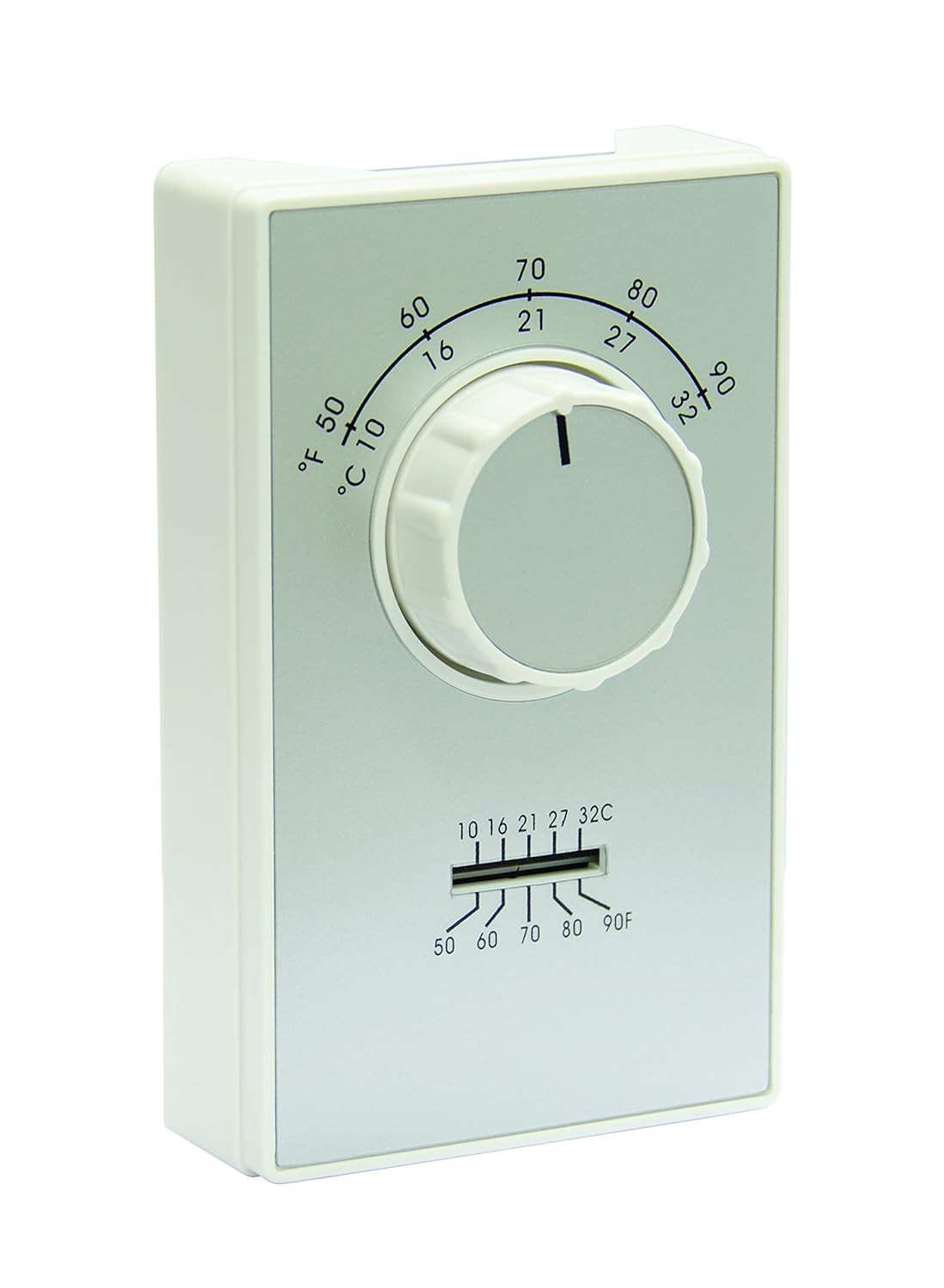 (2 PACK) TPI Corporation ETD9STS Line Voltage Wall Mount Thermostat 50-90 Degree