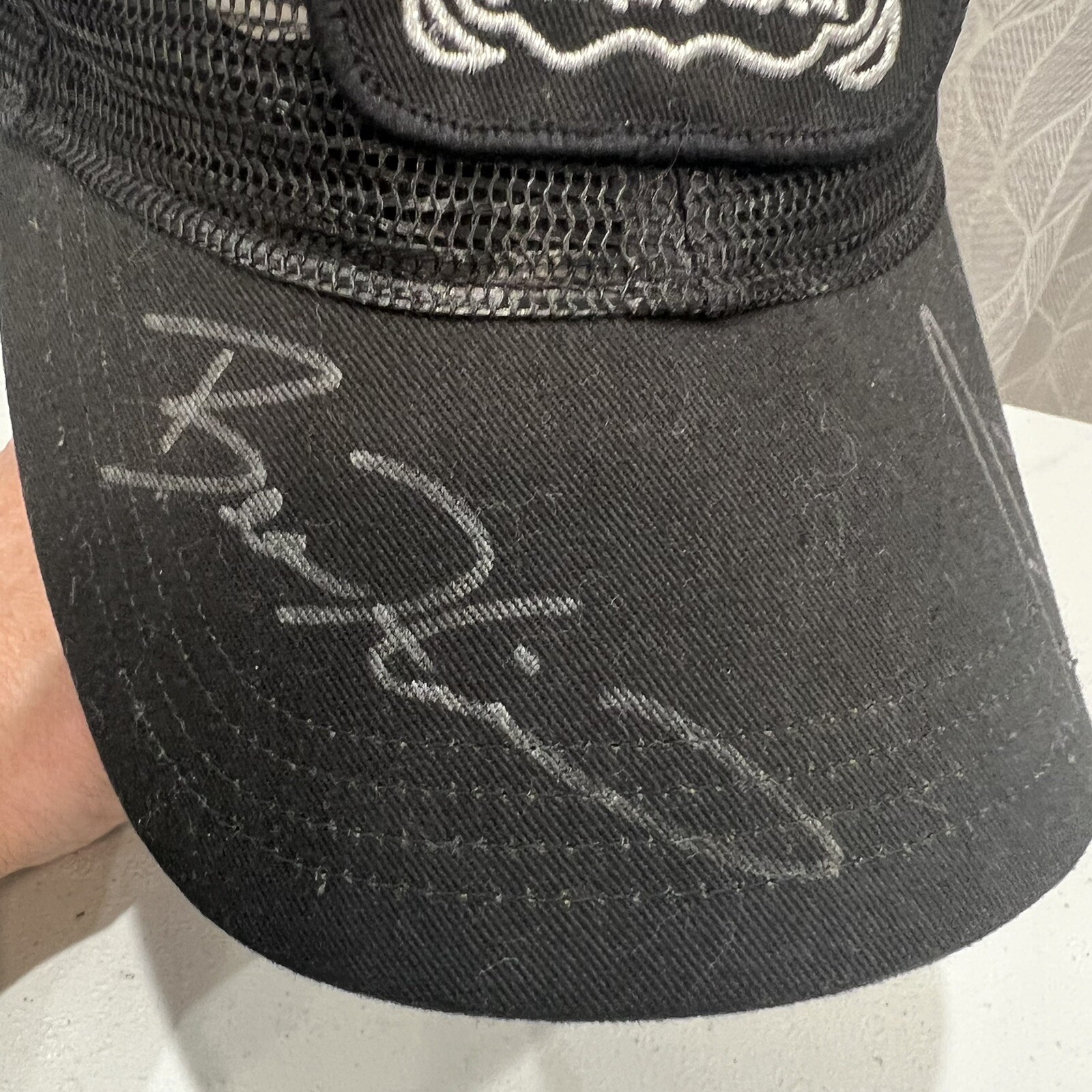 Jack Daniels Old No.7 Field tester Trucker Hat Cap Black Signed by two testers