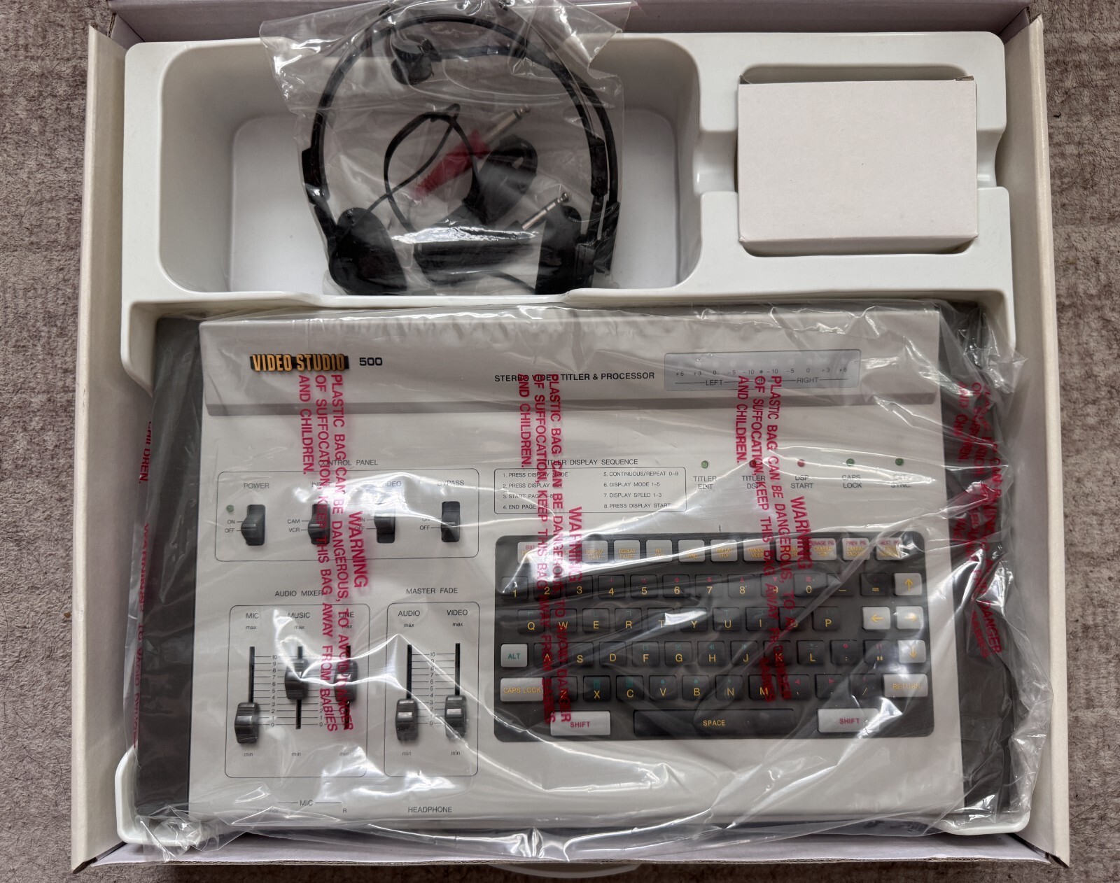 SIMA Video Studio 500 Stereo Video Titler & Processor Audio Mixer (#395680)