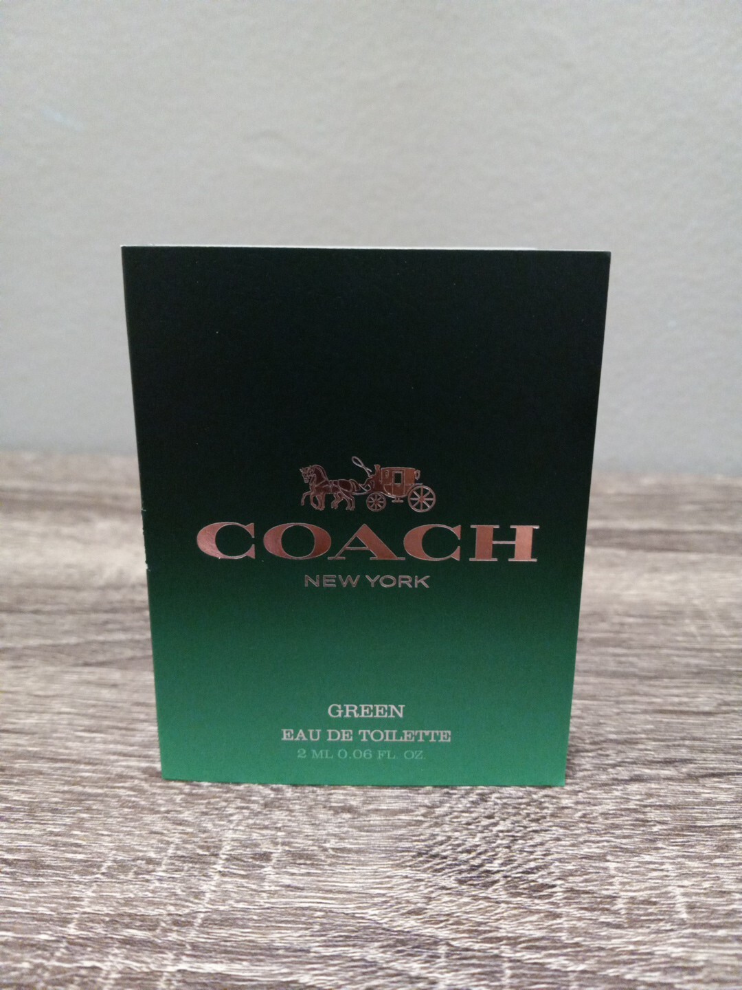 NEW COACH MEN GREEN EAU DE TOILETTE SAMPLE SPRAY 2 ML / 0.06 FL OZ NEW