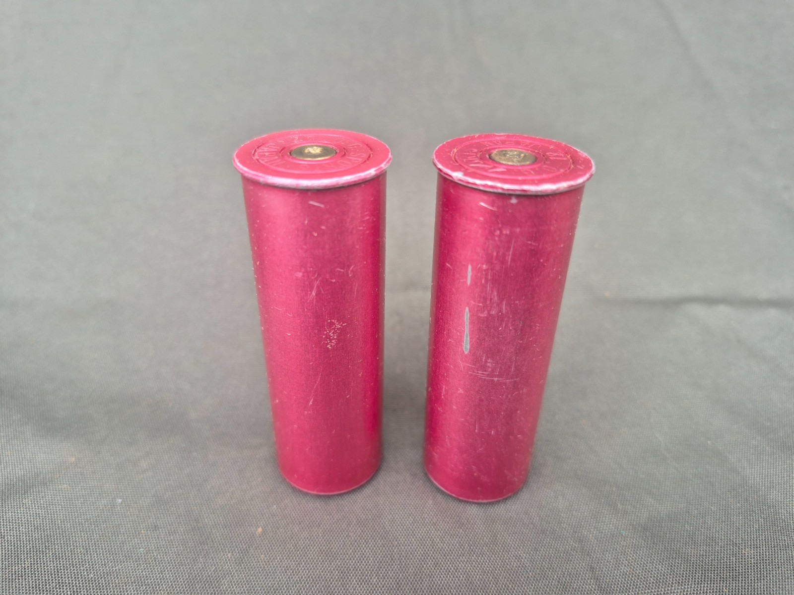 O.G. SPORTS  12 Gauge Aluminum Snap Caps    SET    USED   Inert Dummy Rounds   1