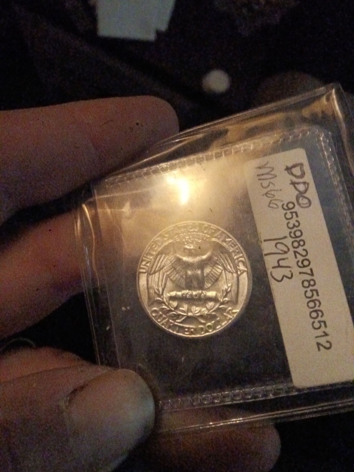 1943 Silver Washington Quarter - Double Die Obverse