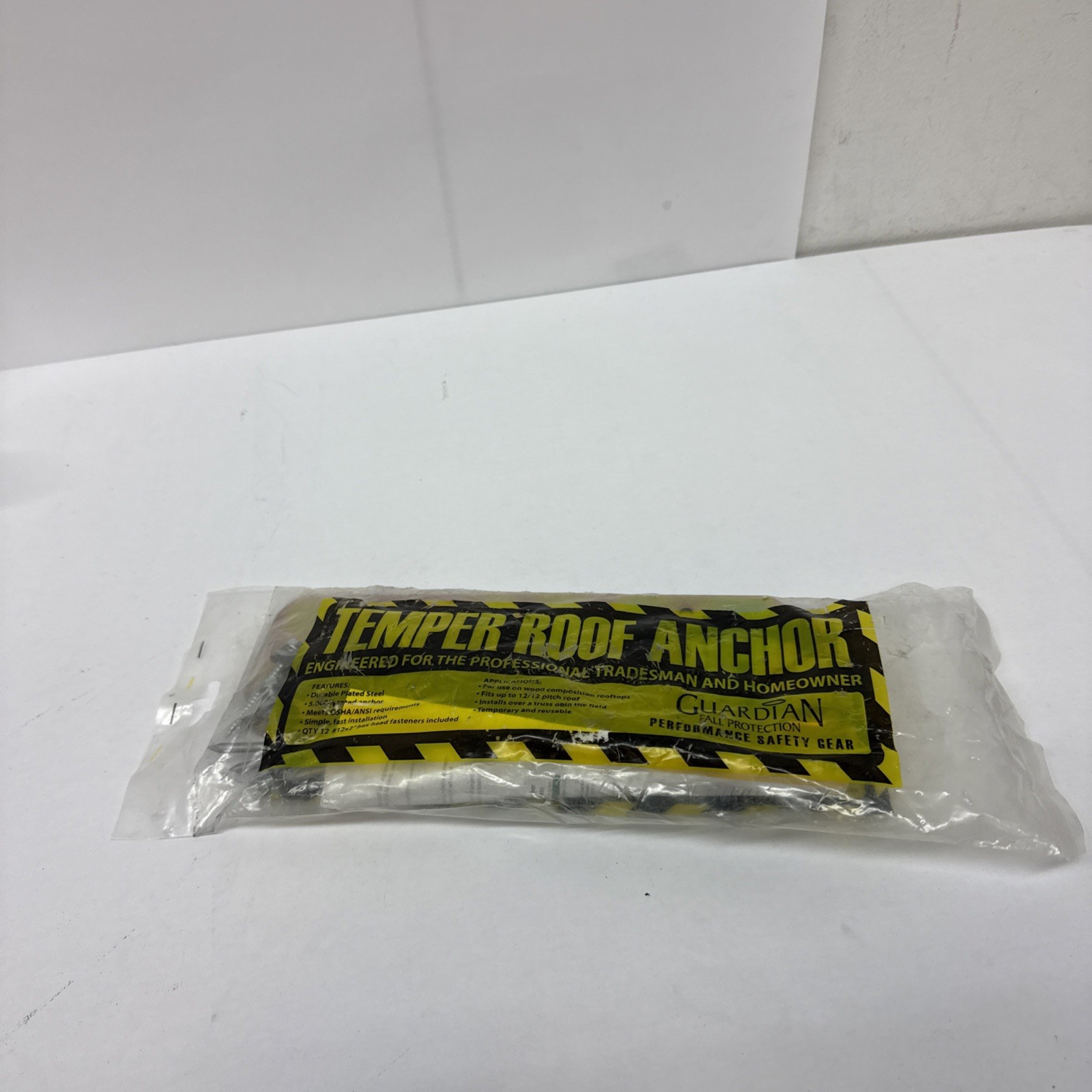 Guardian Fall Protection Temper Reusable Anchor 00455 12/12" Pitch Zinc Chromate