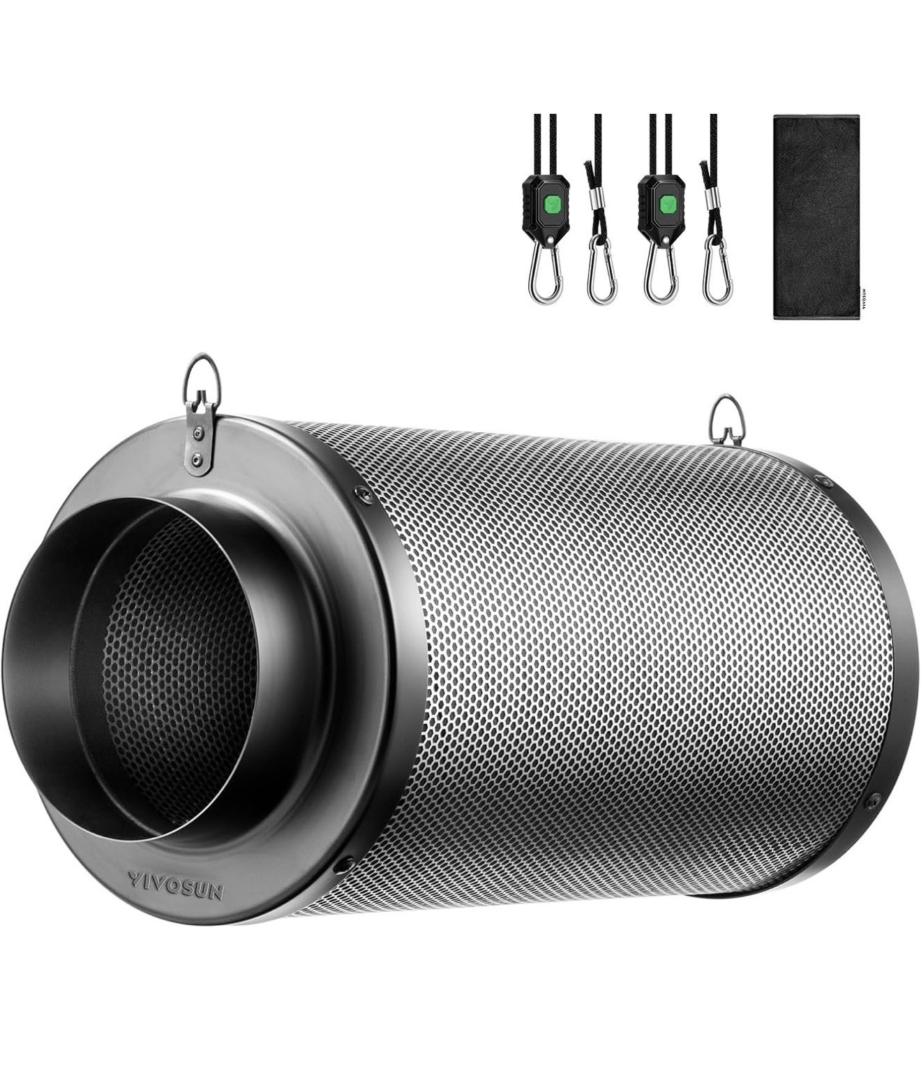 VIVOSUN 4" Air Carbon Filter Odor Control w/ Australia Virgin Charcoal 264CFM