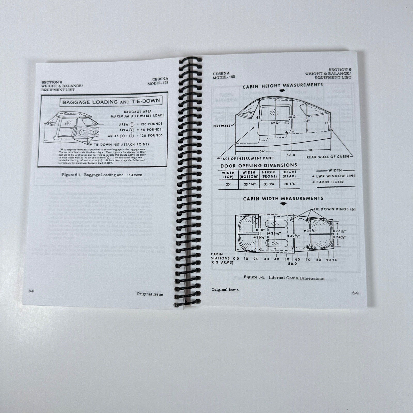 Cessna 1985 Model 152 Aerobat Information Manual & Pilot Safety and Warning 1984