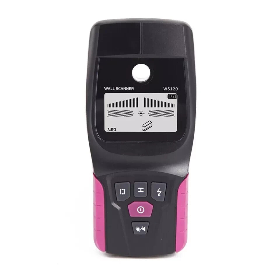 WS-120 Handheld Wall Scanner Detector Metal Wood Cable Wire Stud PVC Pipe Finder