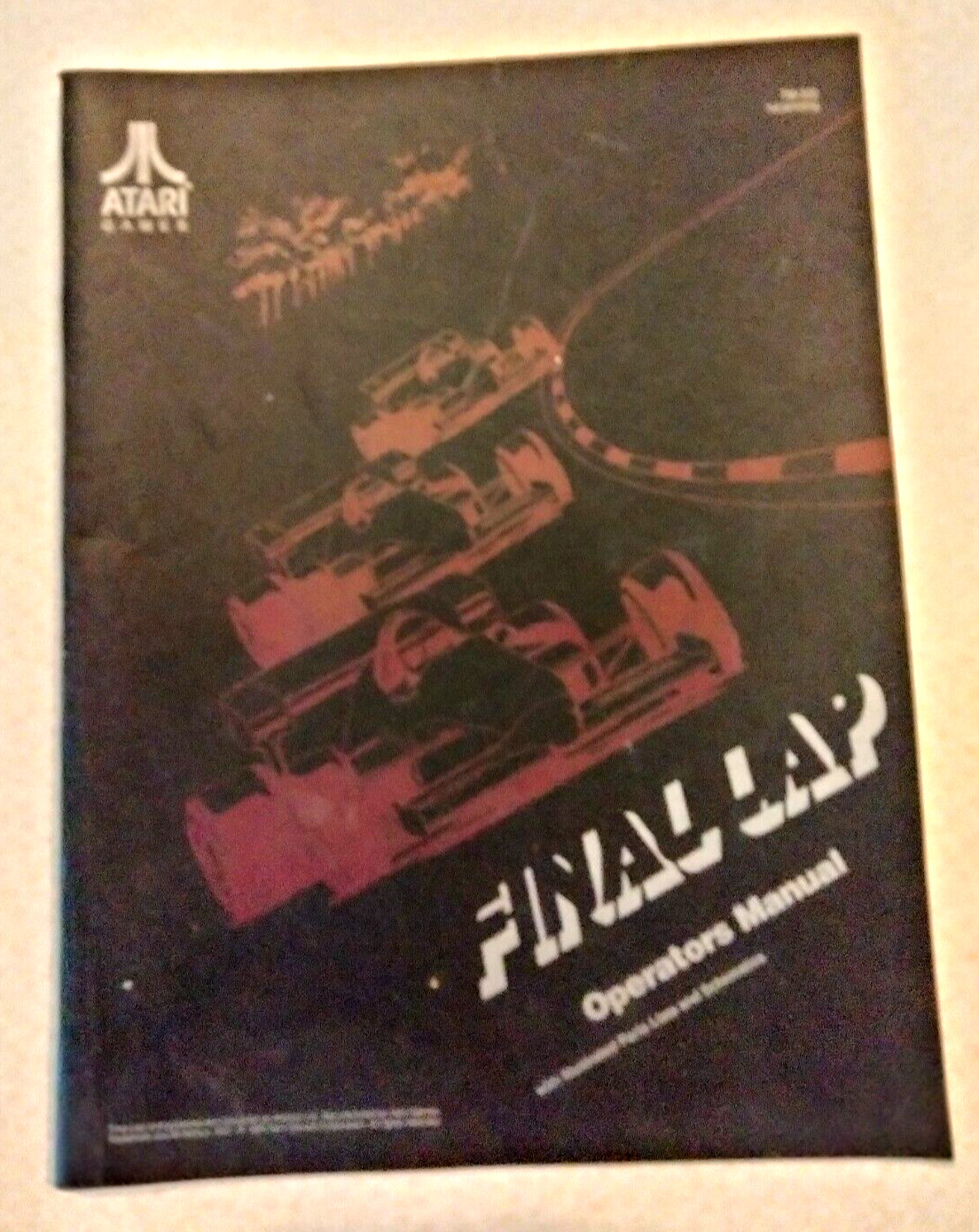 Original clean Final lap Operators and service Manual arcade games