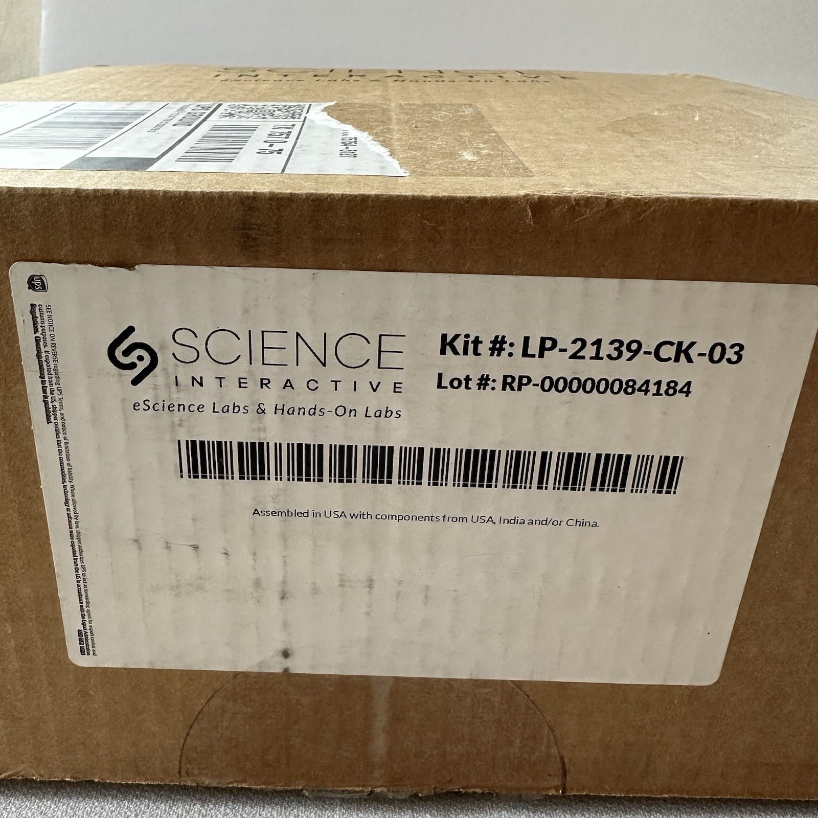 Science Interactive Lab kit #LP-2139- CK-03 Appears Never Used