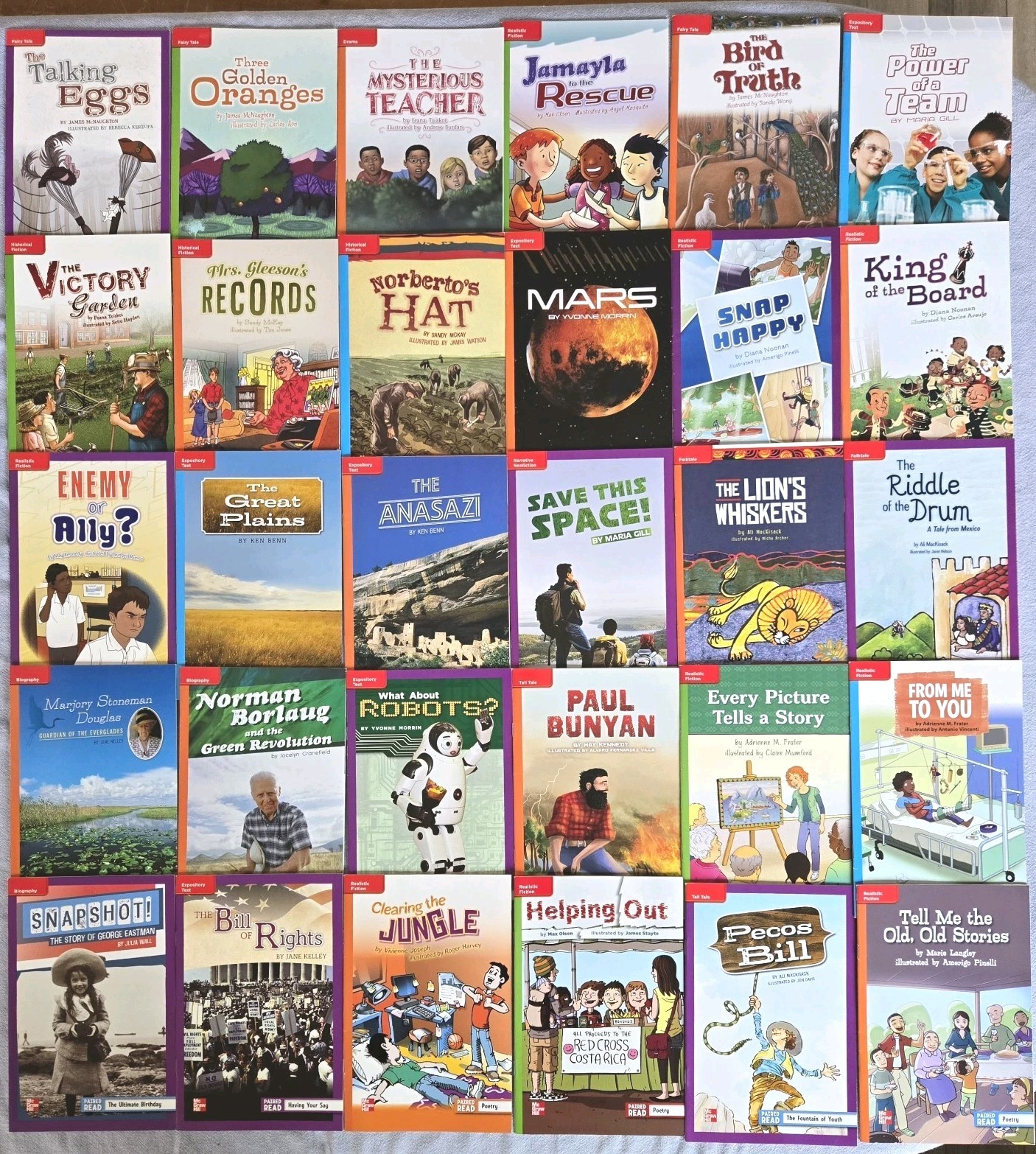 58 Titles Grade 5 Leveled Readers Homeschool/Classroom/tutor McGraw-Hill