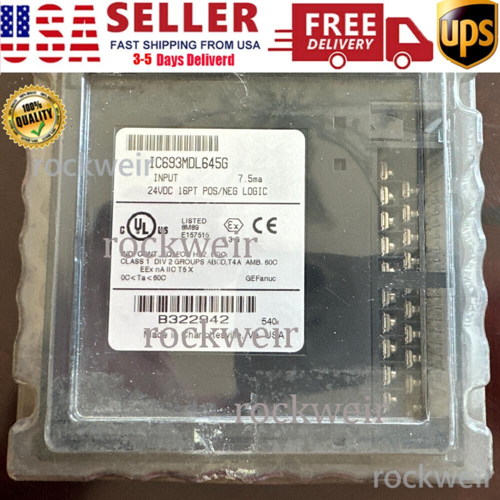 NIB - GE FANUC PLC M# IC693MDL645G INPUT MODULE 24VDC 16PT+- LOGIC US Free TAX