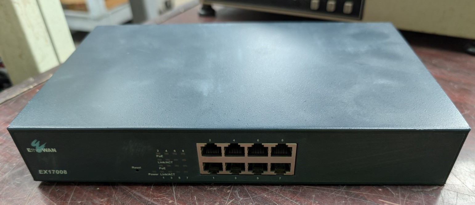 🤪 ETHERWAN 8 PORT ETHERNET SWITCHING PLATFORM EX17008