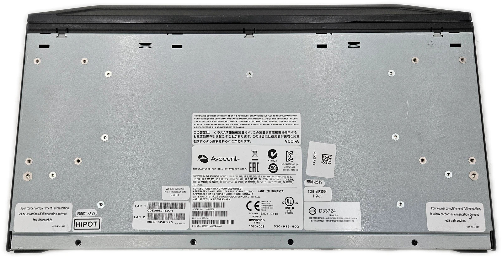 Dell MPU2016 Universal KVM Switch Box
