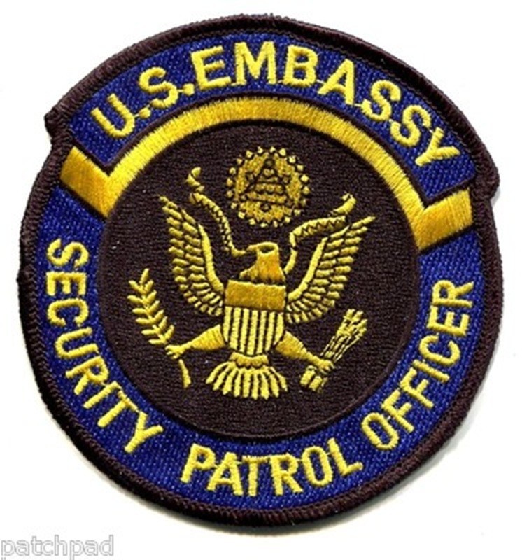 US EMBASSY PRIVATE MILITARY CONTRACTOR PMC SECURITY PATROL OFFICER vêlkrö PATCH