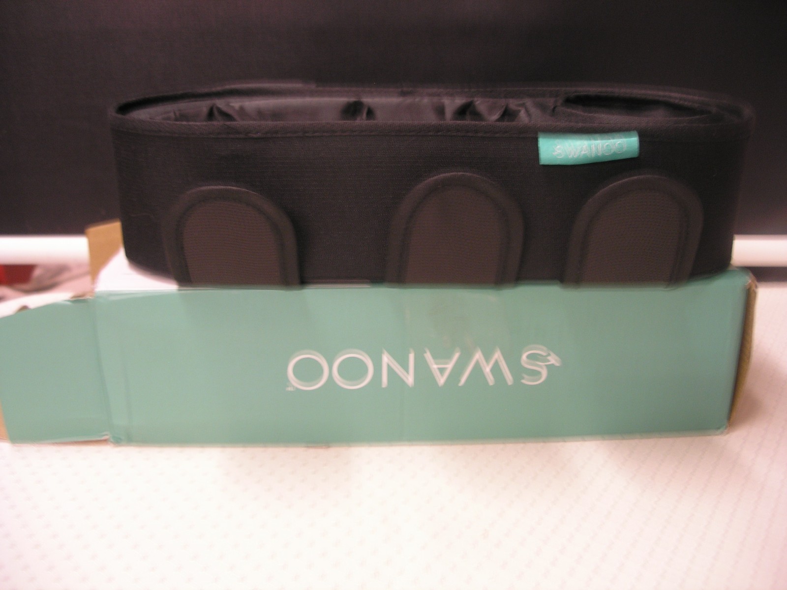 STROLLER TRAY WITH SIPPY CUP HOLDER, SOLID BLACK, BRAND NEW