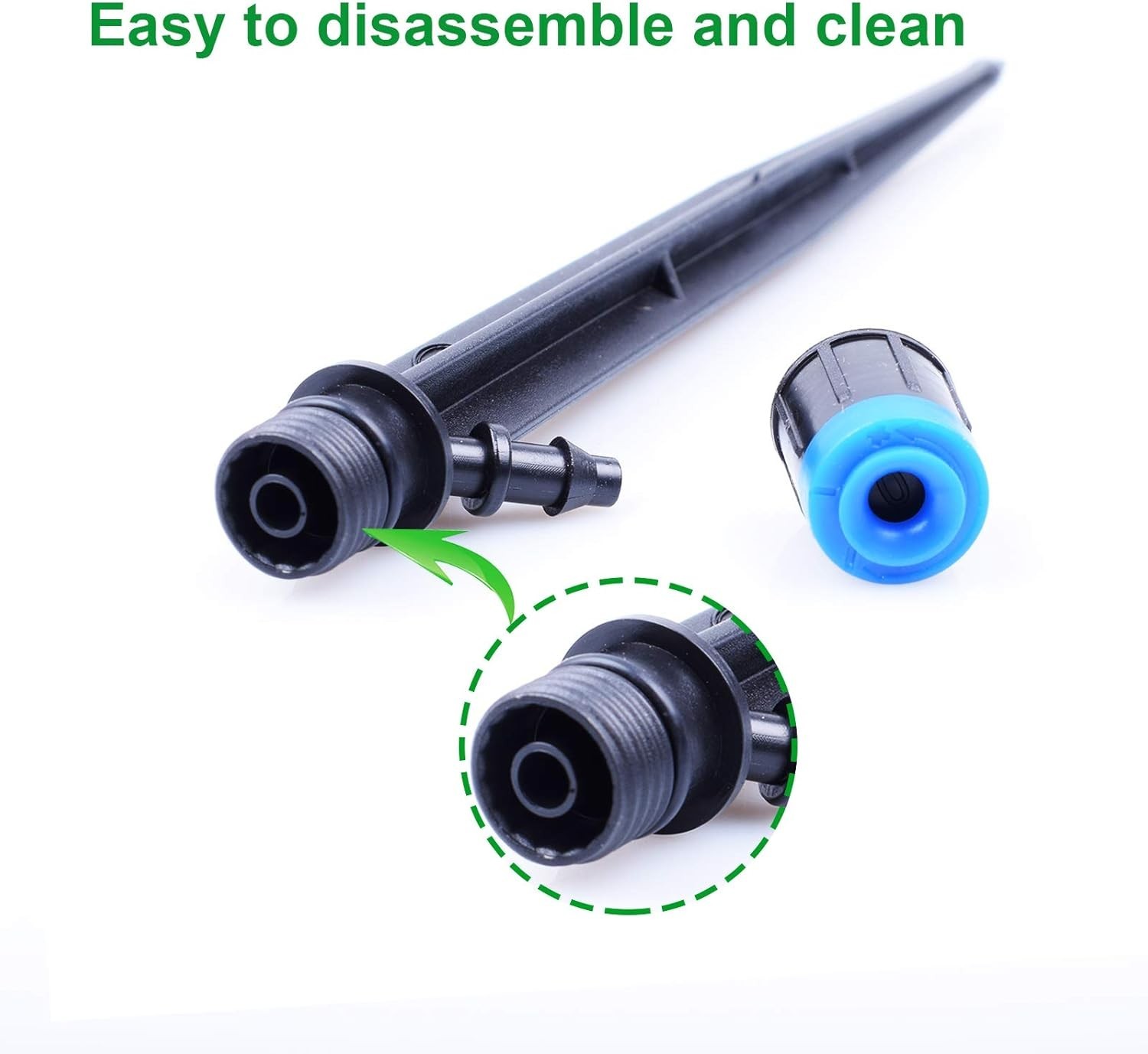 Irrigation System Drip Emitters - 50PCS Adjustable Flow for Versatile Gardens
