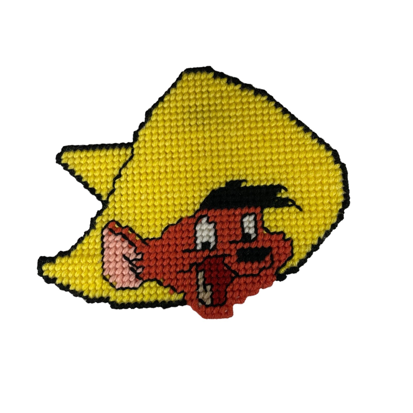 Vintage Handmade Looney Tunes Speedy Gonzales Cross Stitch Pattern Magnet