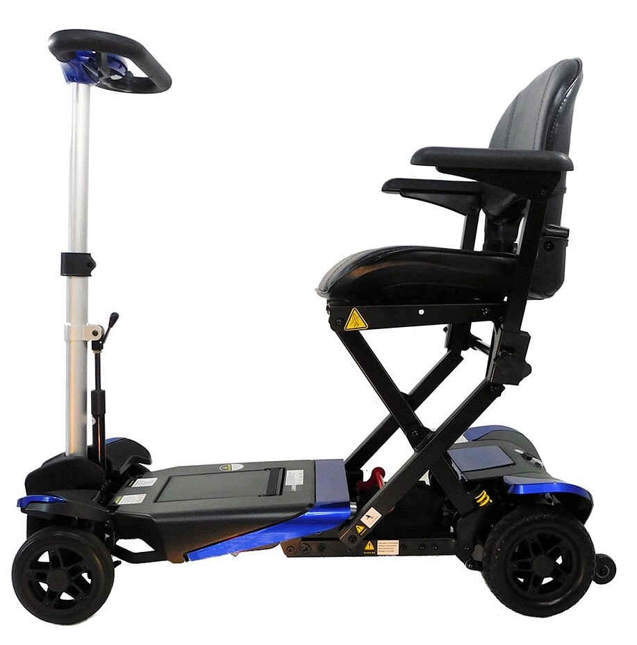 Enhance Mobility Transformer 2 Automatic Folding Electric Mobility Scooter Blue