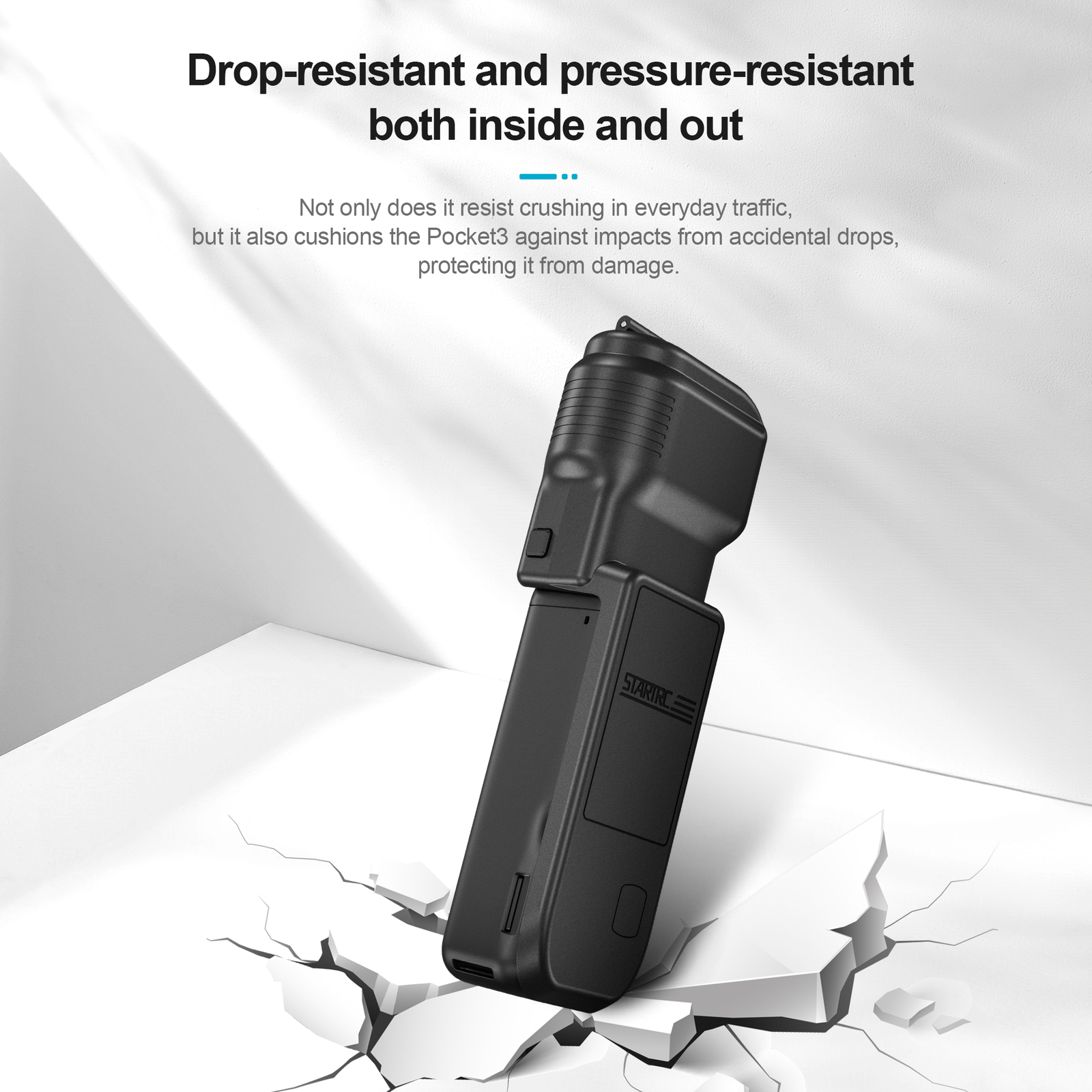 Gimbal & Screen Protector Cover Flip Version for DJI Osmo Pocket 3 black