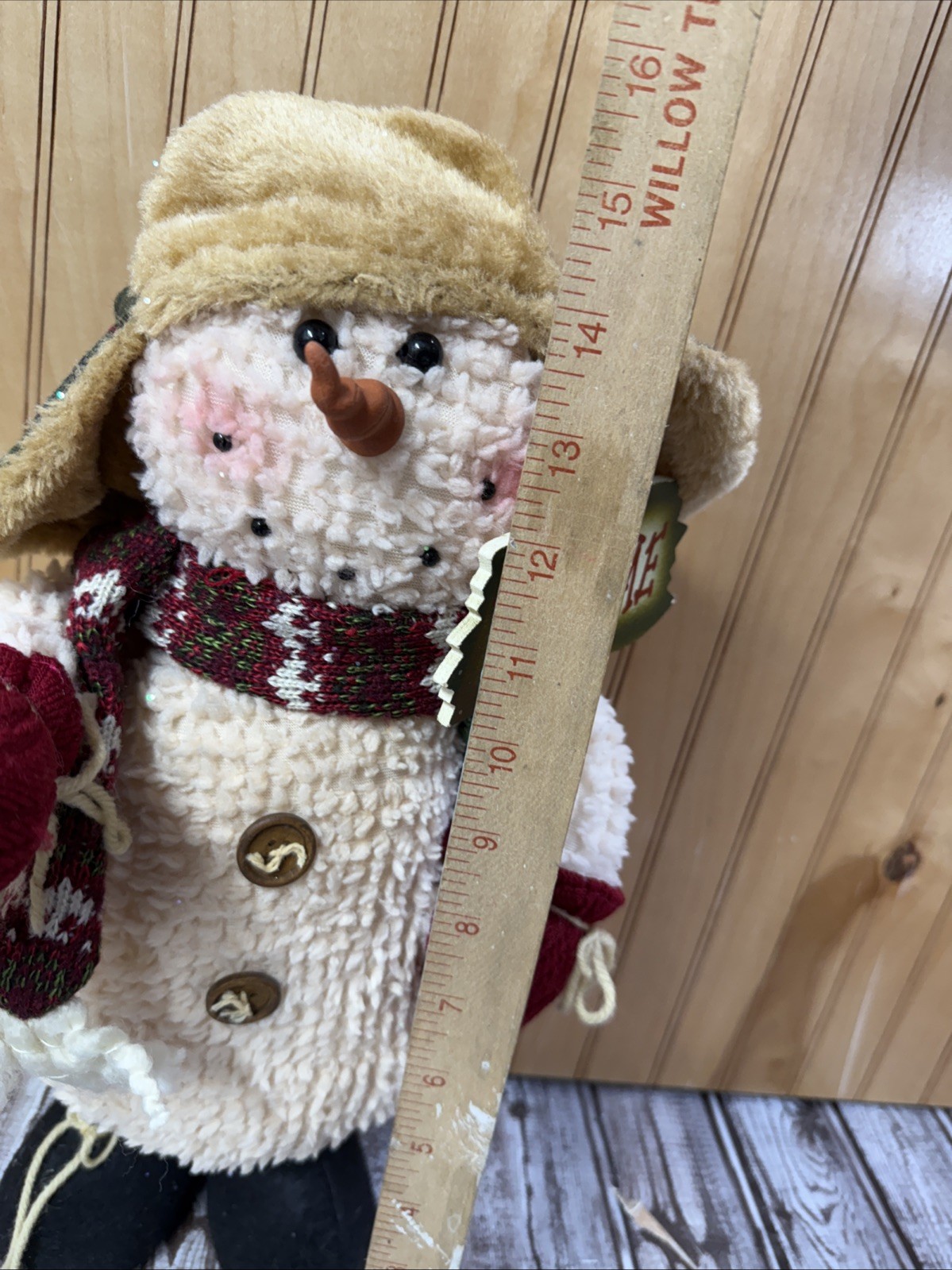 Primitive Chenille Welcome Snowman