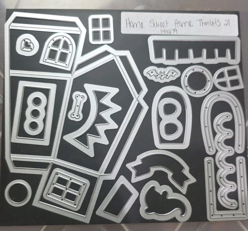 Stampin Up Home Sweet Home Thinlits 21 Dies 140279 Sizzix Retired Magnetic Card