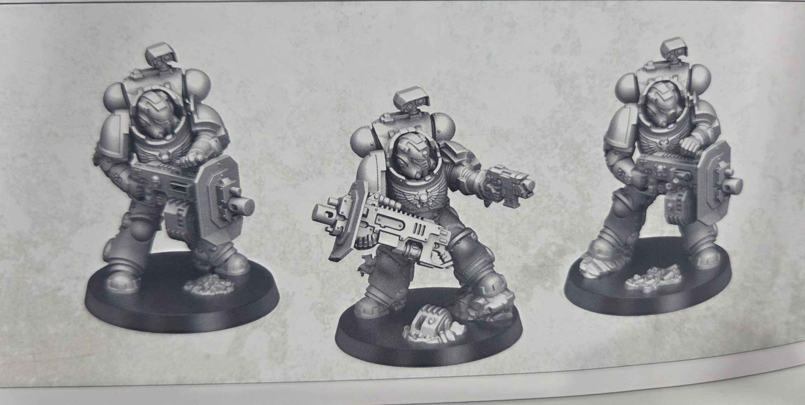 Space Marine- 3 Eradicators -Warhammer 40K Armageddon New on Sprue