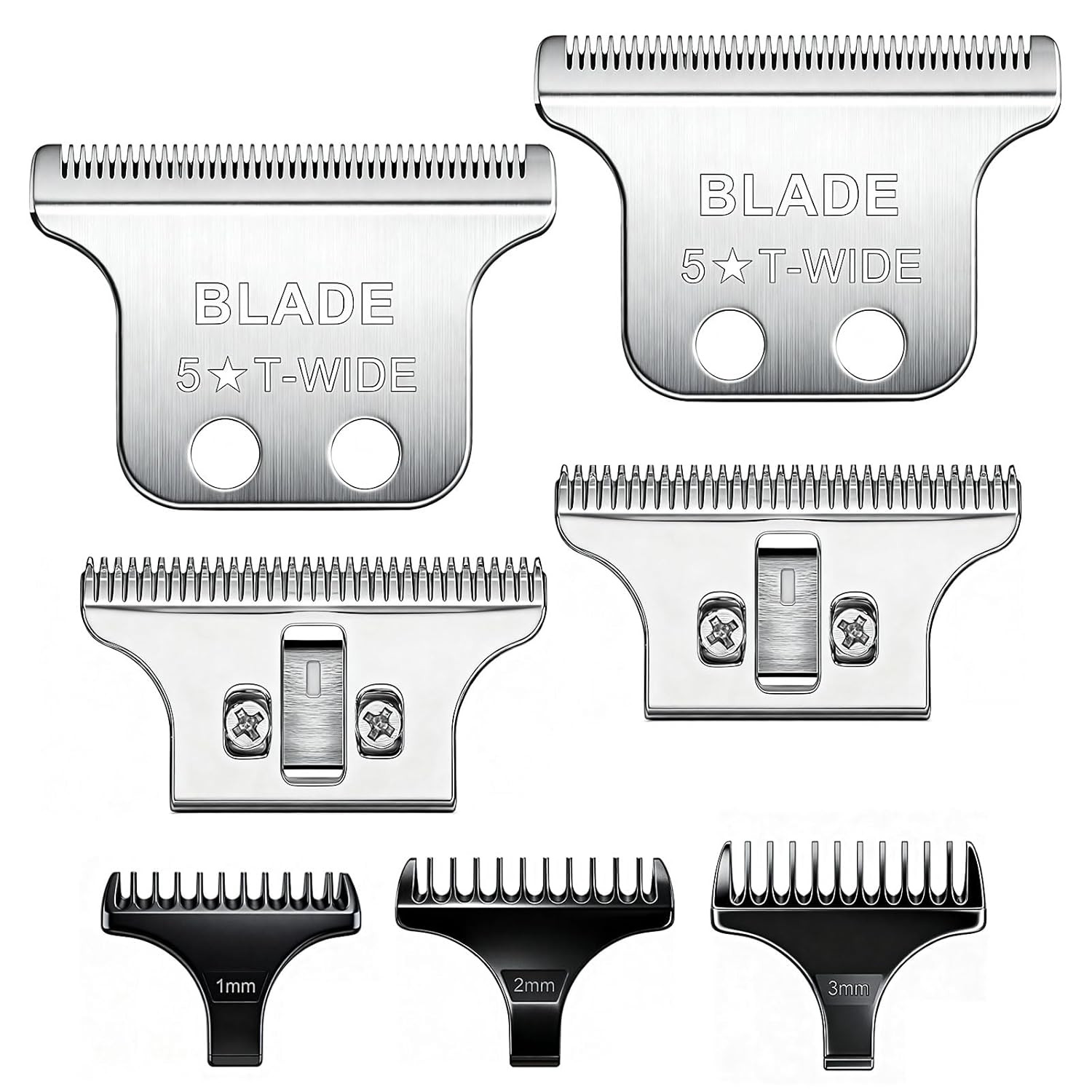 #2215 T Wide Adjustable Trimmer Blades for Wahl 5 Star Series Detailer (8081) an