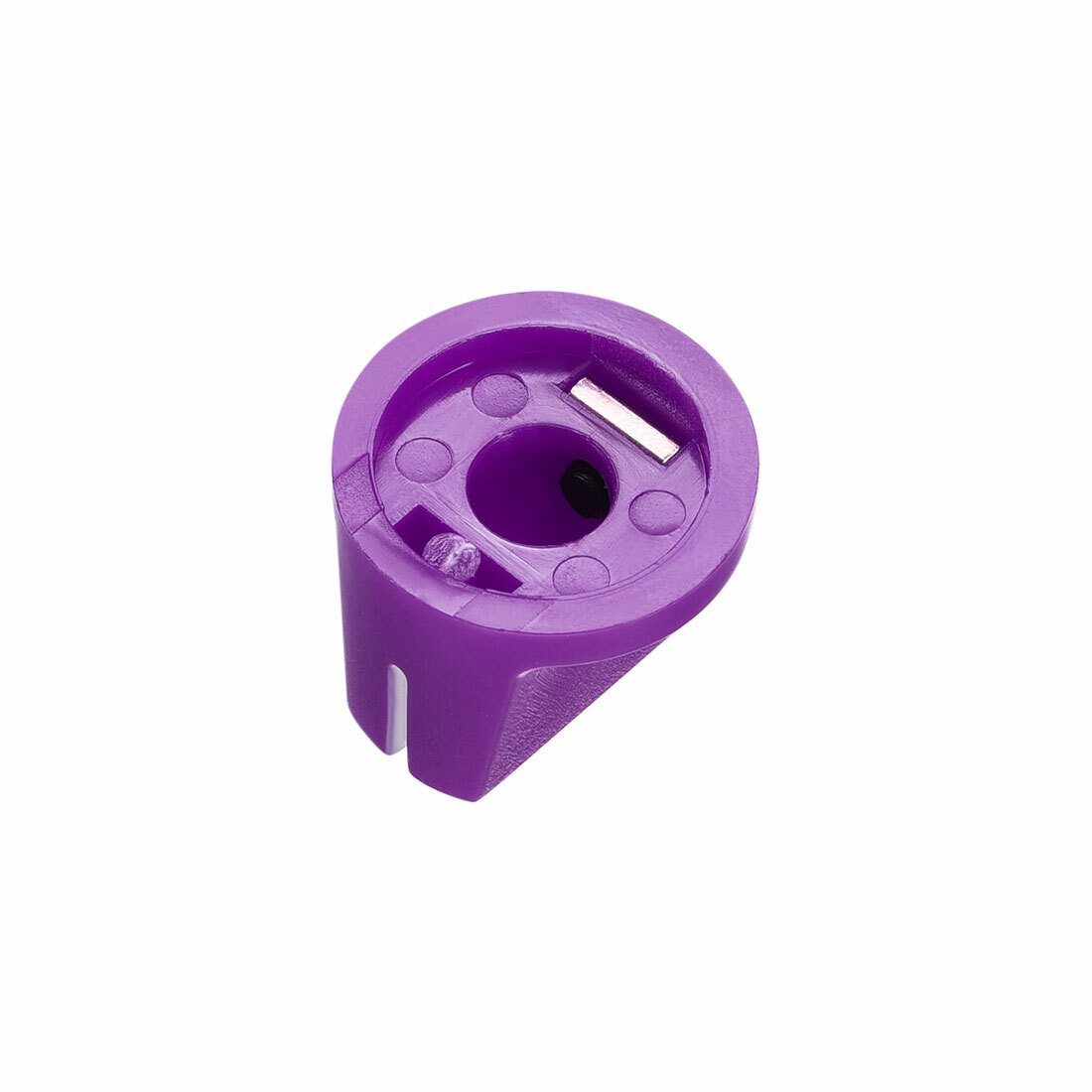 10Pcs 6.4mm Shaft Hole Pedal Knobs Pointer Control Knobs with Set Screw Purple
