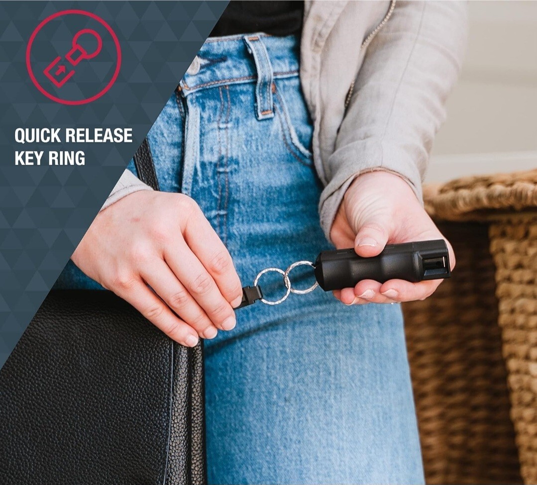 Sabre Pepper Spray With Quick-Release Key Ring For Fast Access From Your Keys