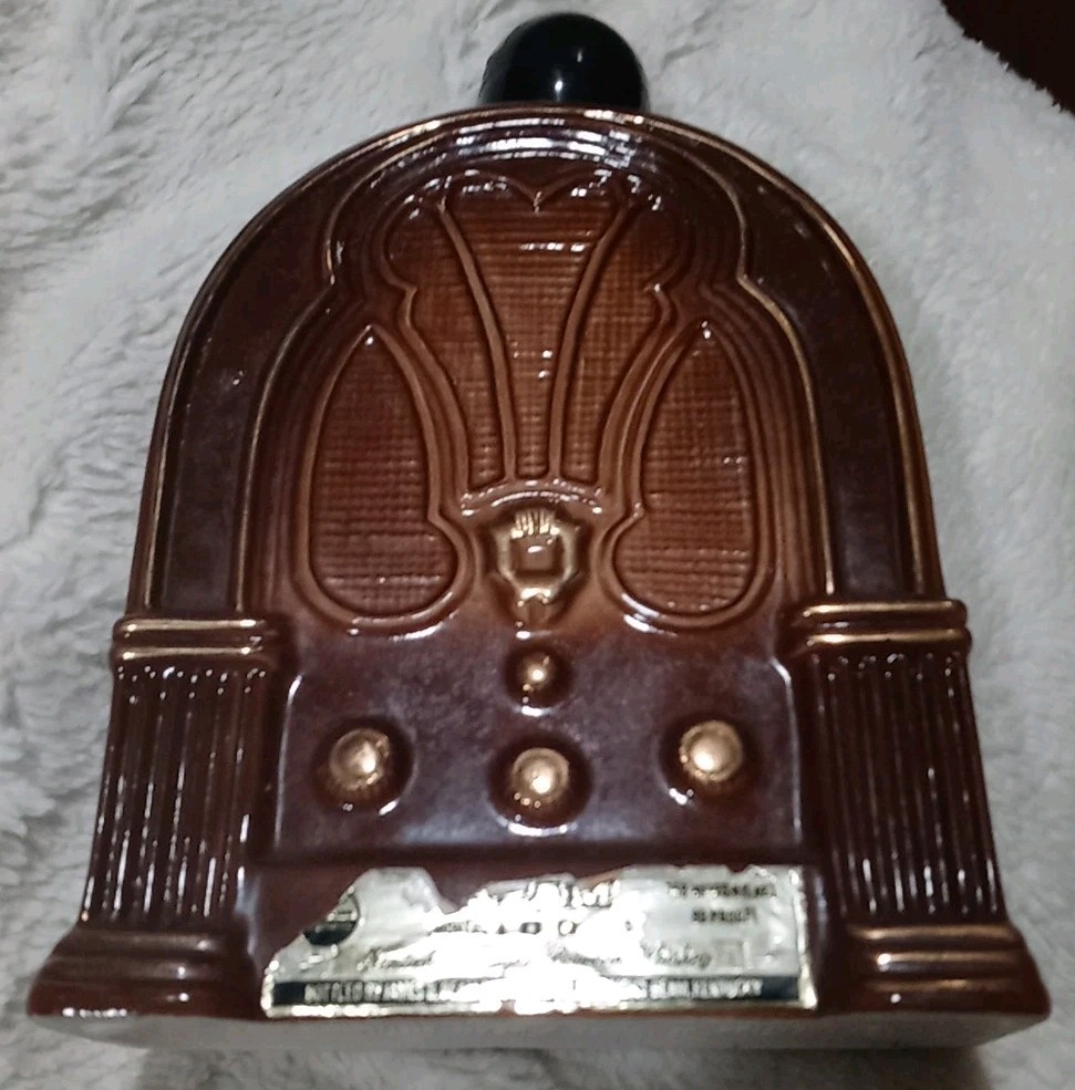 Jim Beam Pacific Pioneer Broadcasters Collectors Ceramic Decanter 1966-1979