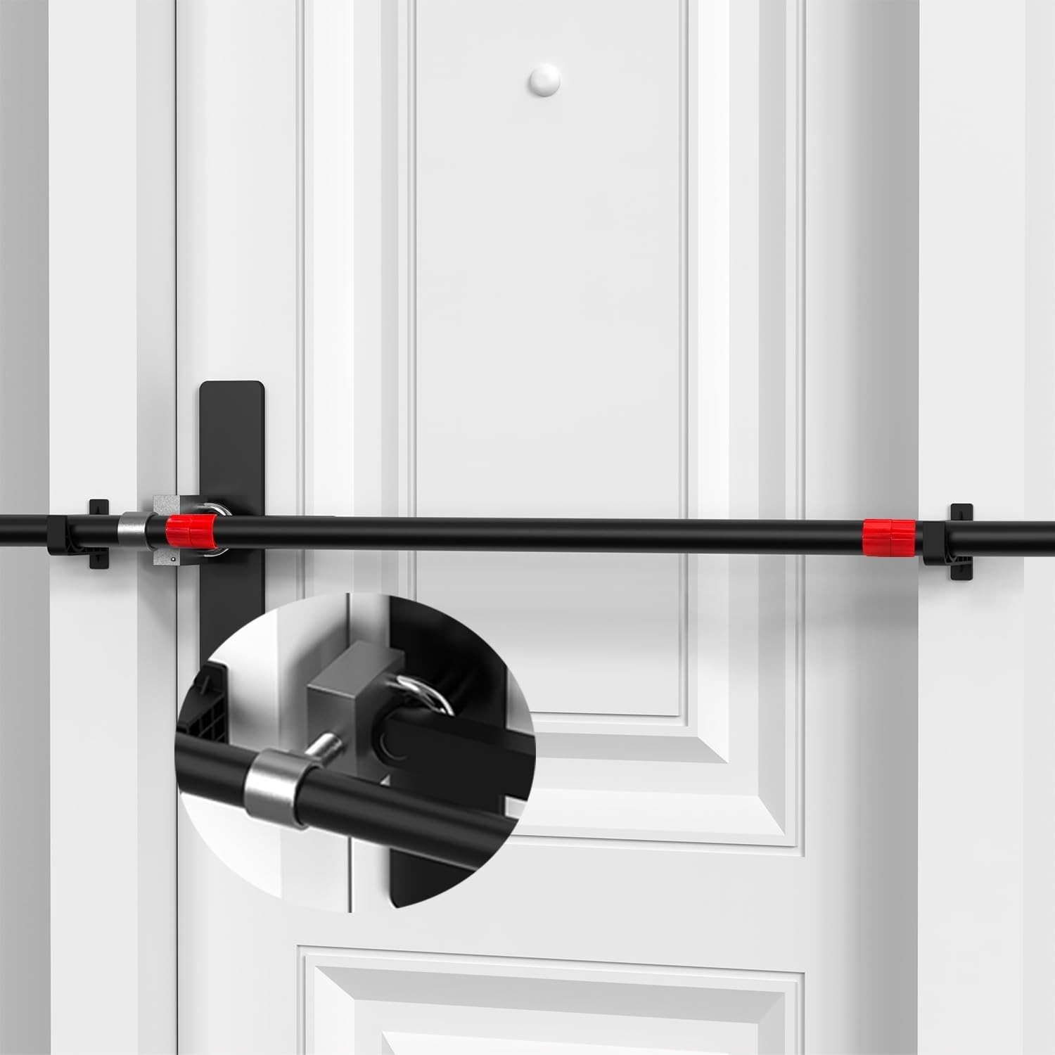 New Door Security Bar for Outswing Doors, Fits 34-47 Inch Doors