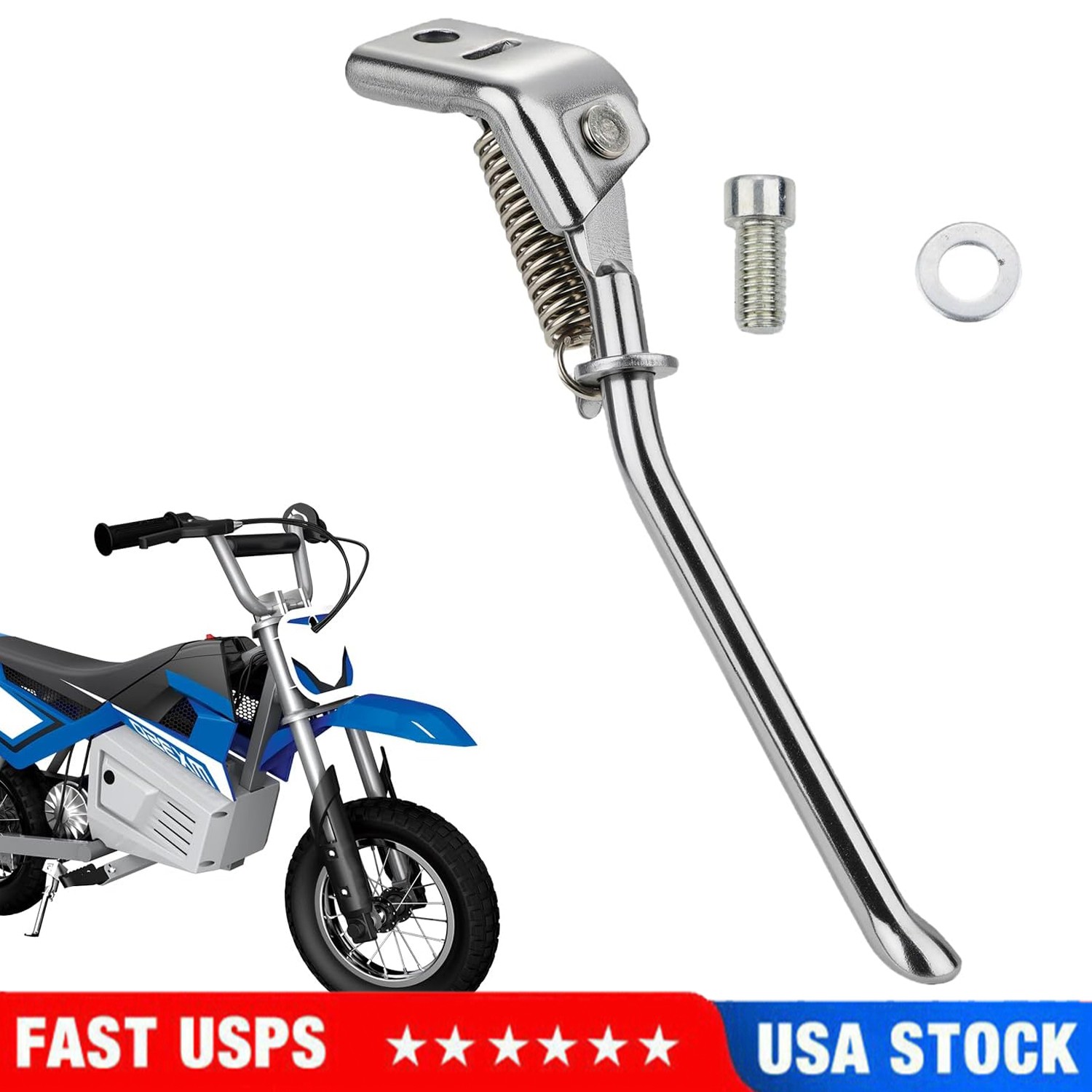 Electric Dirt Bike Kickstand Side Stand for Razor MX125 MX350 MX400 SX125 SX350