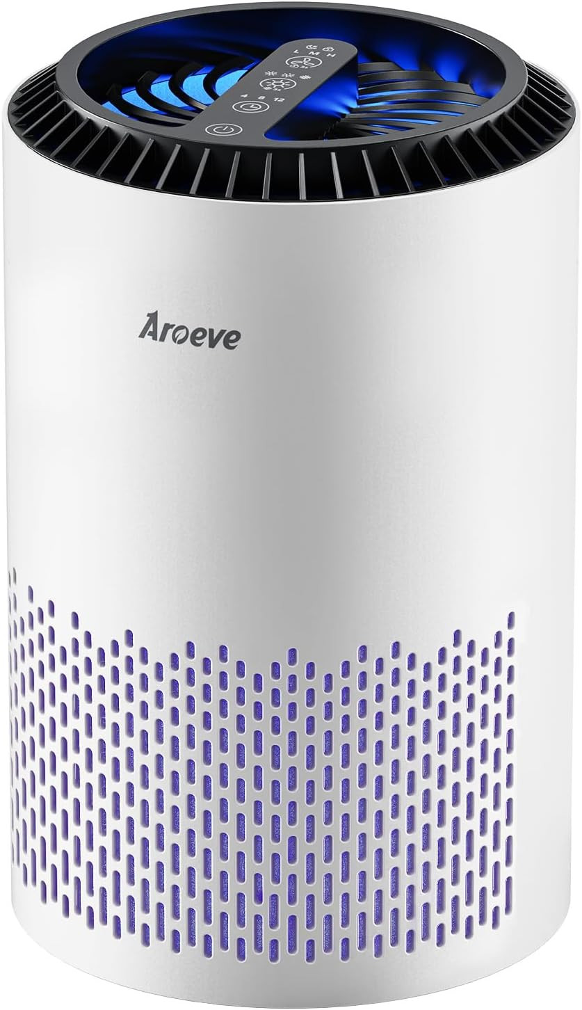 Air Purifiers for Bedroom Home, Air Purifier for Smoke Pollen Dander Hair Smell