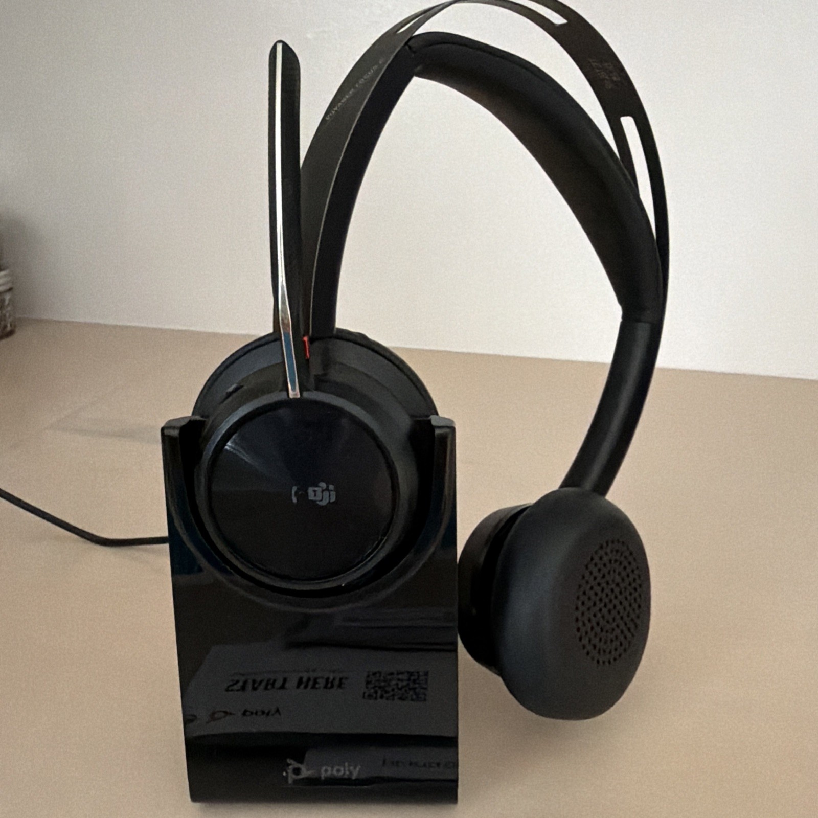 Poly Voyager Focus 2 UC Stereo Headset with Charging Stand