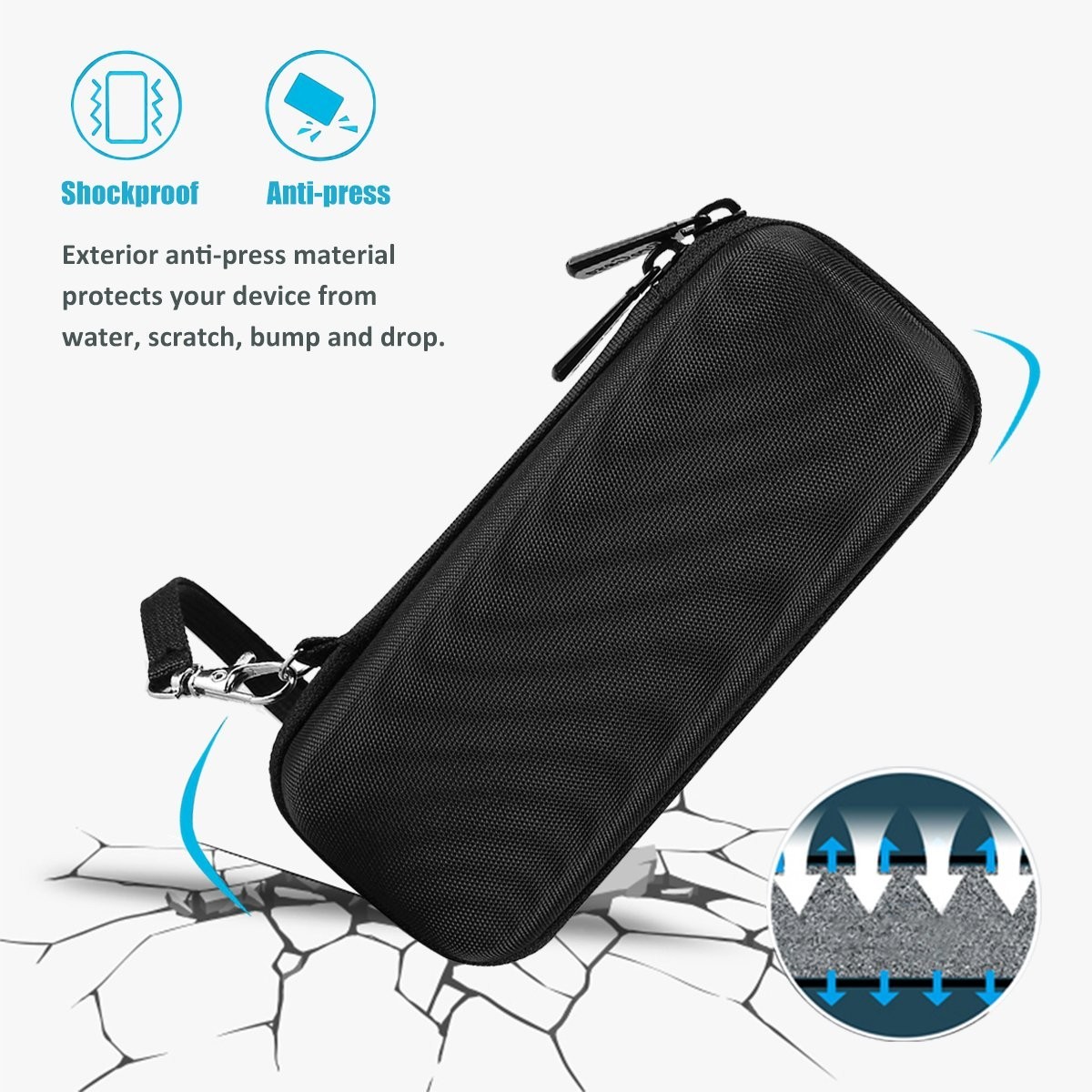 Travel-Friendly Hard Case for Electric Trimmers - Accessory-Friendly Design
