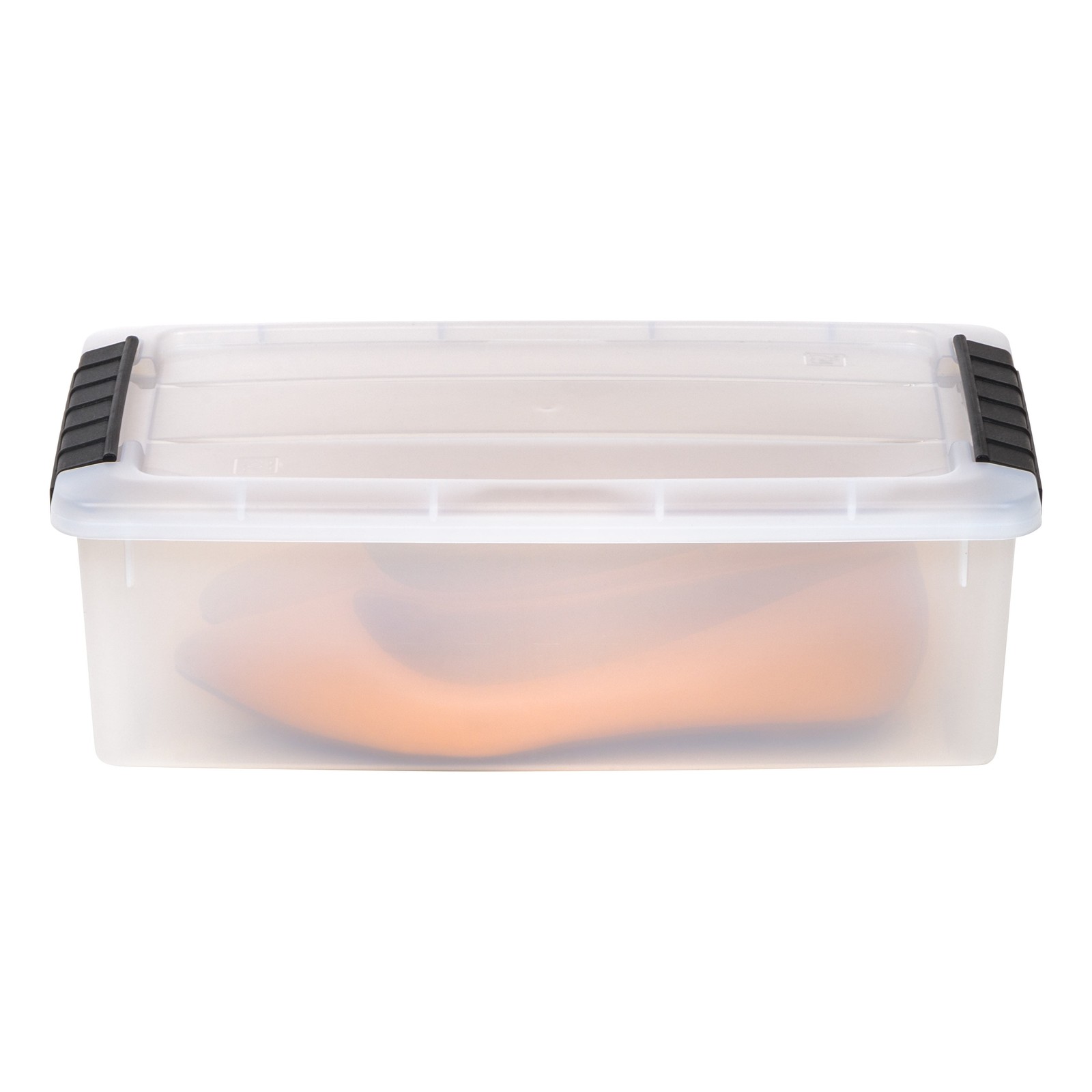 32 Qt. Plastic Storage Bin with Lid, Stackable Storage Containers, Tote