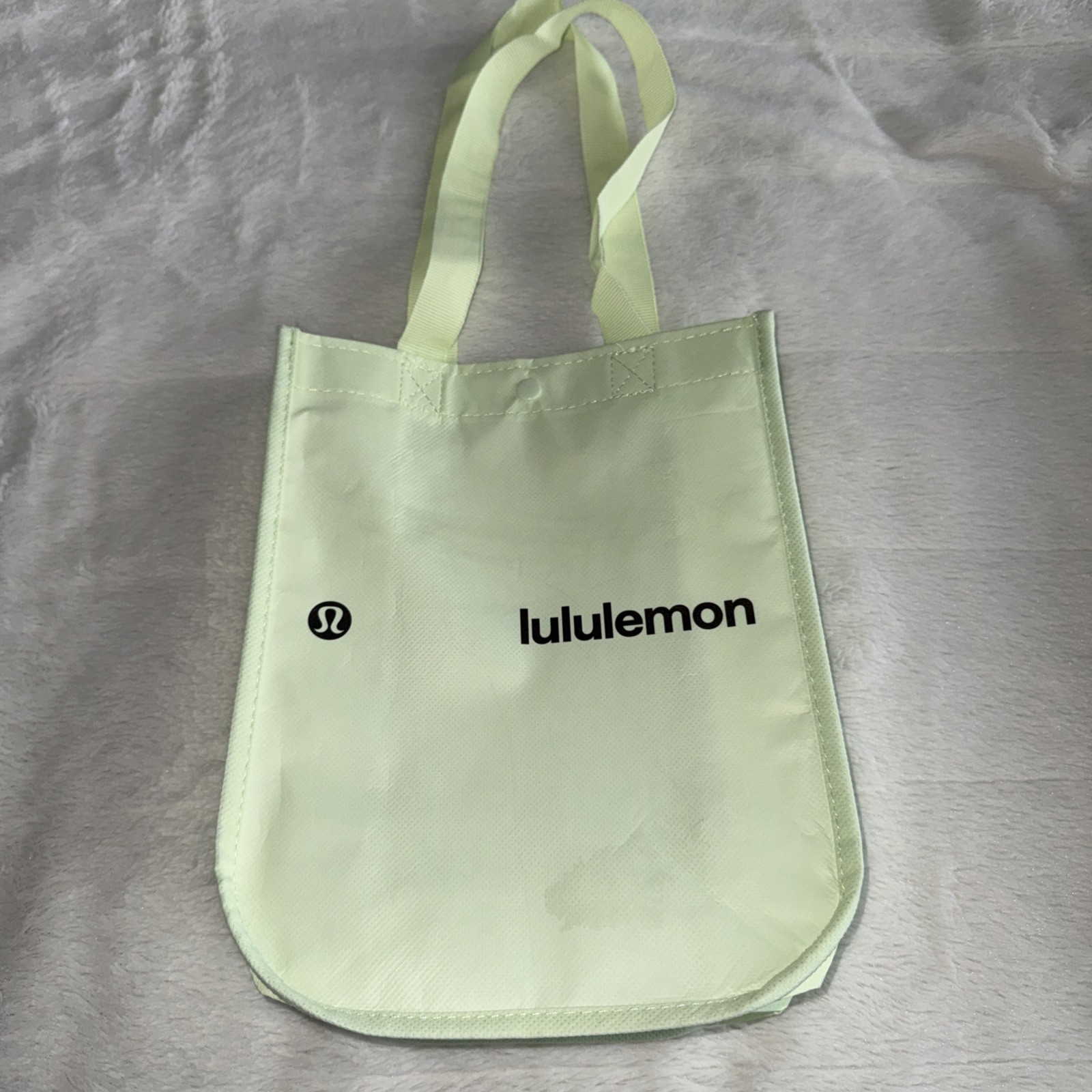 Lime GREEN -Small 12”x9”x4.5” Lululemon Reusable Retail Shopping Tote Bag 2026