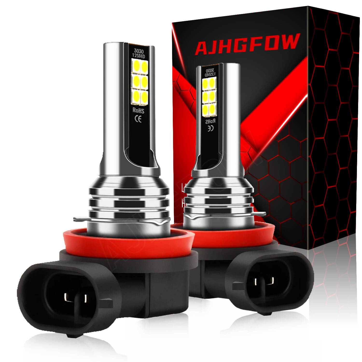 LED Fog Light Bulb H11 High Power Driving 6000K Lamps White Foglight Bulbs Kit