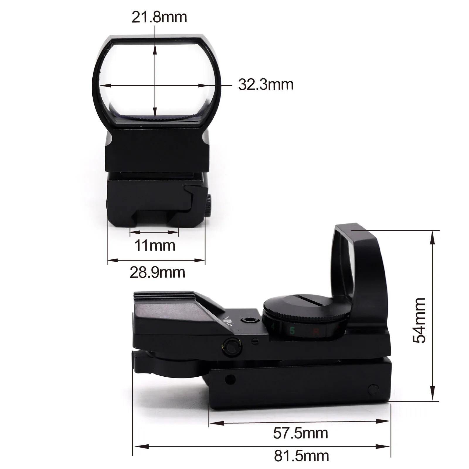 Reflex Optic Red Green Dot Sight Scope For 11/20mm Mount Rail Black/Tan Color