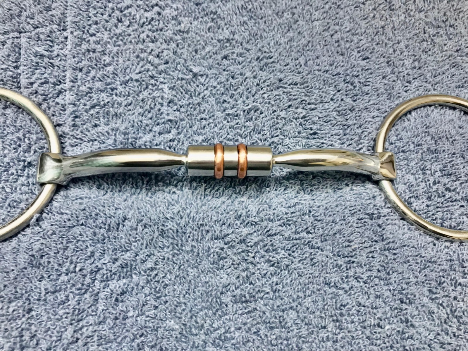 Premium Loose Ring Western Myler Snaffle Bit Copper Barrel Roller Comfort