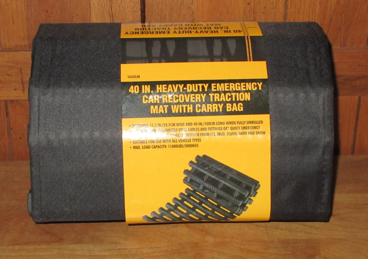 Olympia Tools 40" Heavy Duty Emergency Car Recovery Traction Mat w/ Carry Bag