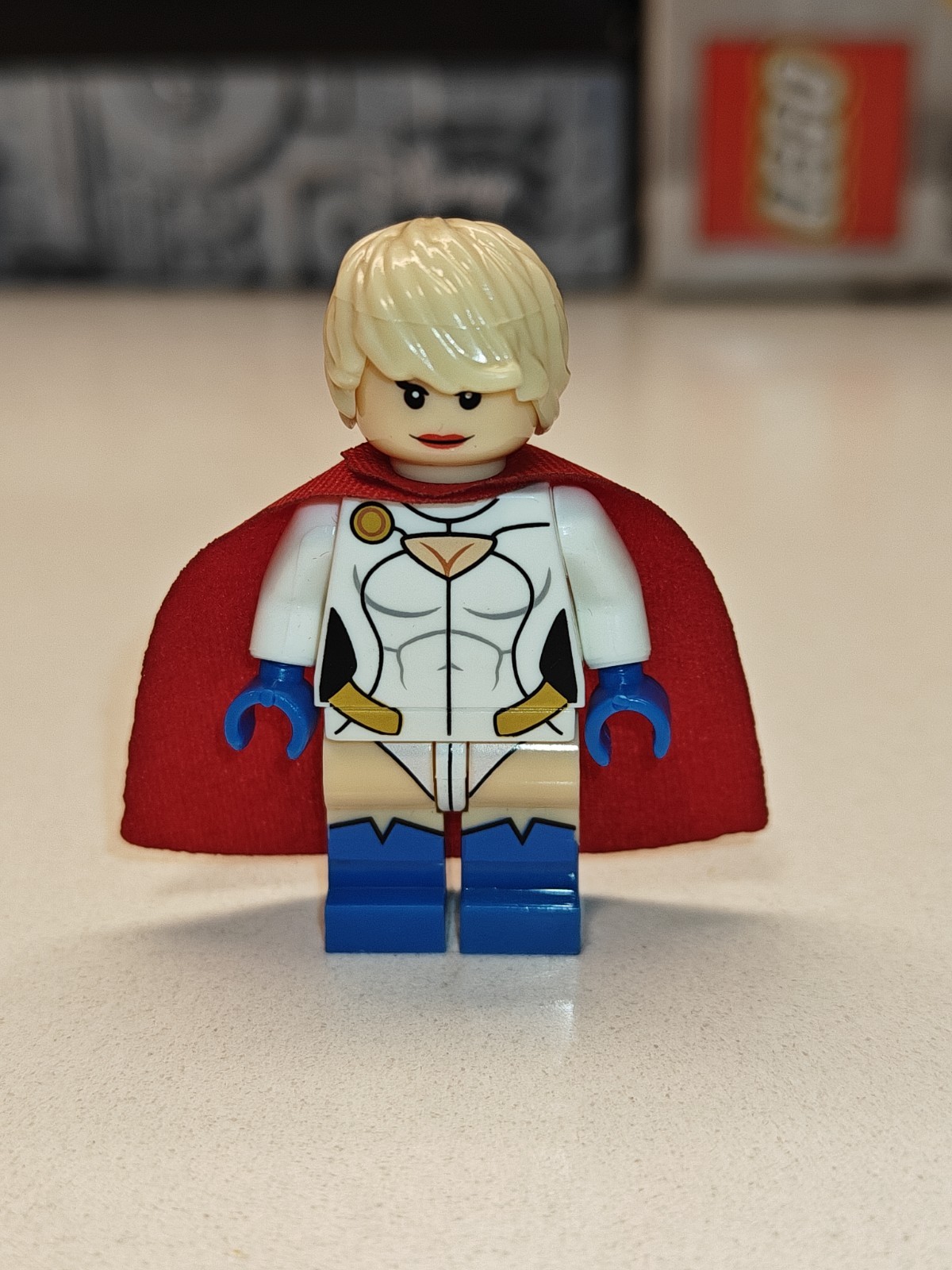 NEW DC Super Heroes Power Girl Custom Lego Minifigure Kara Zor-L Karen Starr