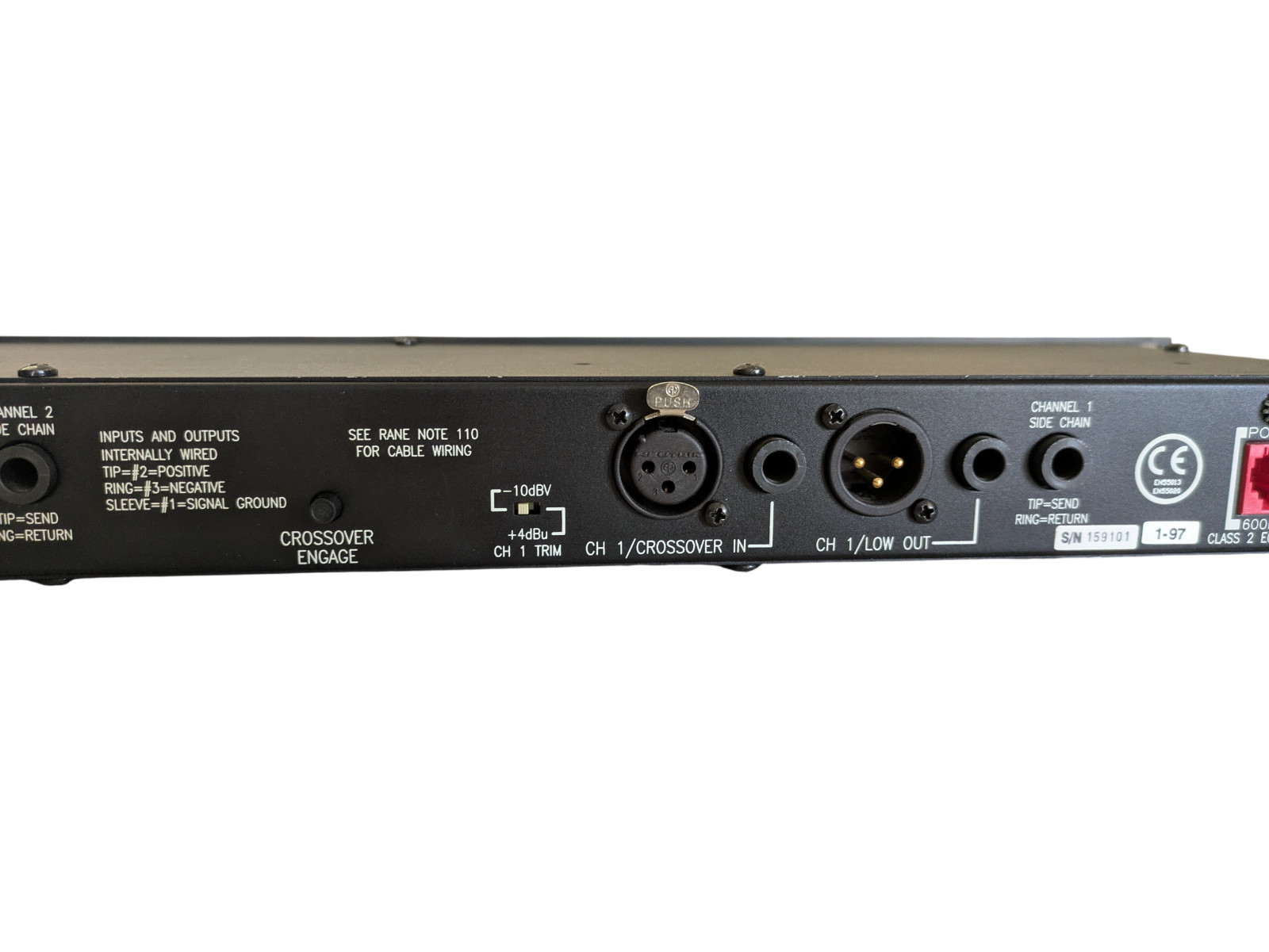 Rane DC 24 Dynamic Controller No Power Supply Untested Gate Expander Limiter