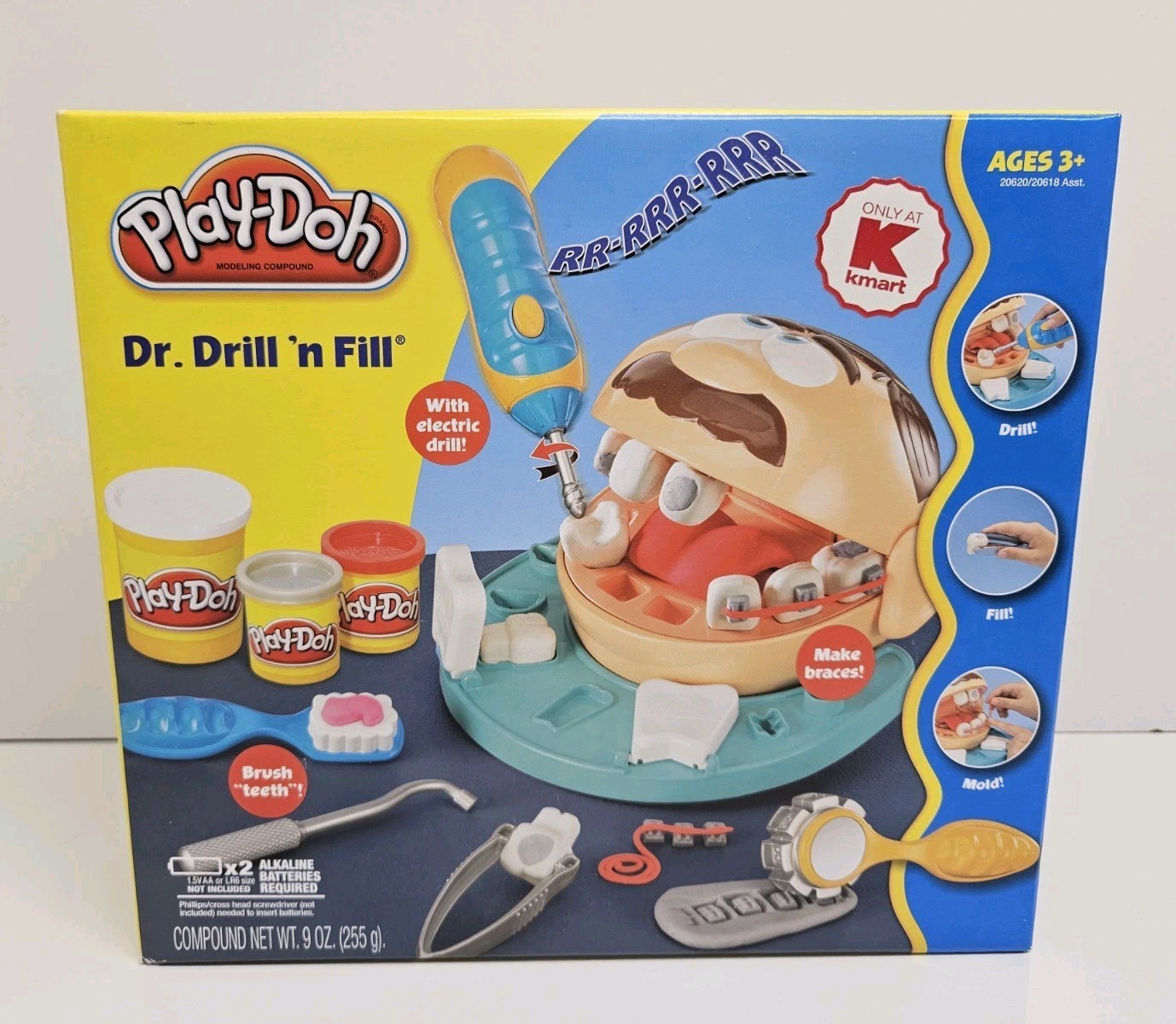 2009 Play-Doh Dr. Drill 'N Fill Nos New READ