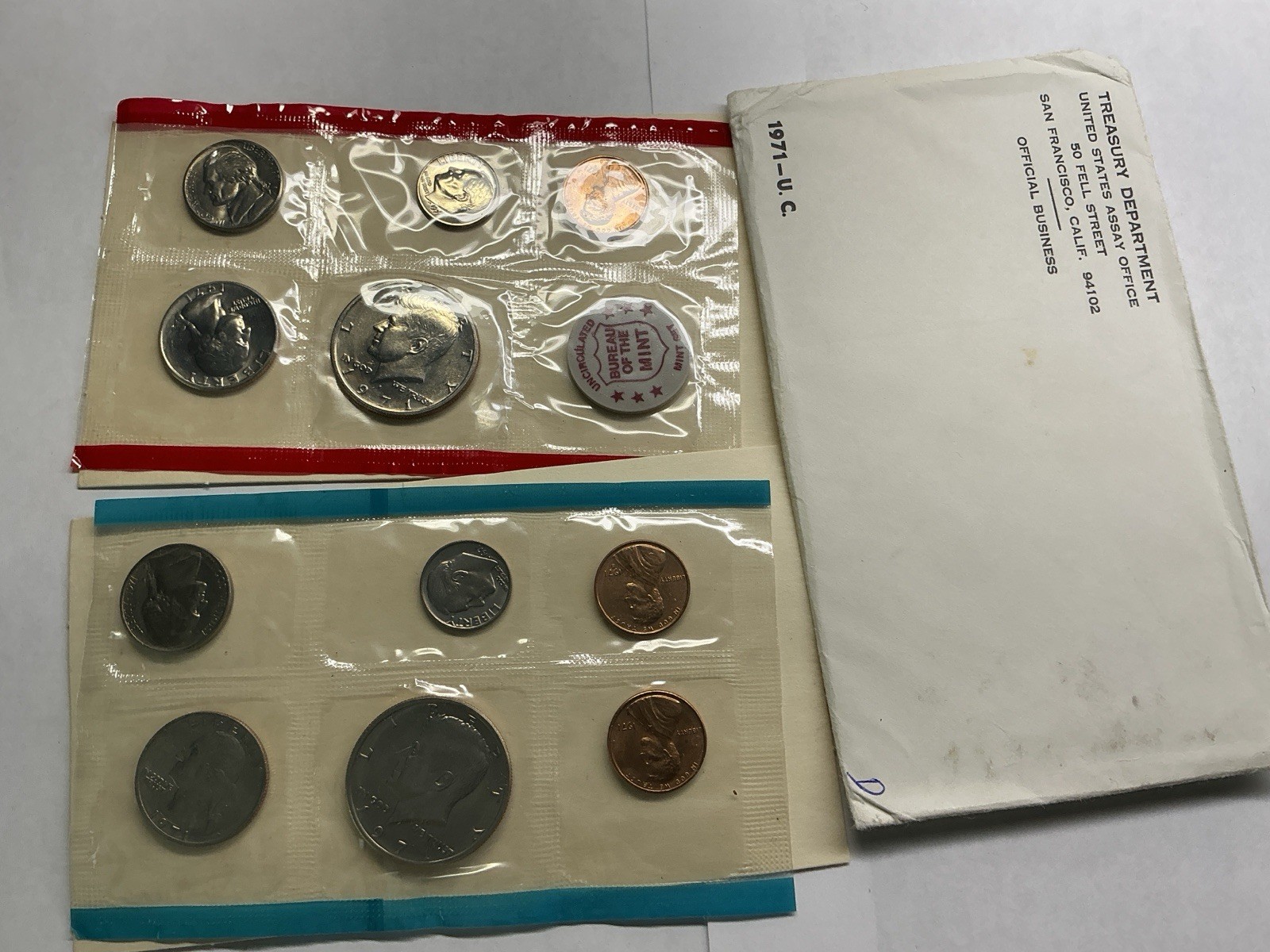 1971 PDS Uncirculated US Mint Set w/OGP 080624 99d