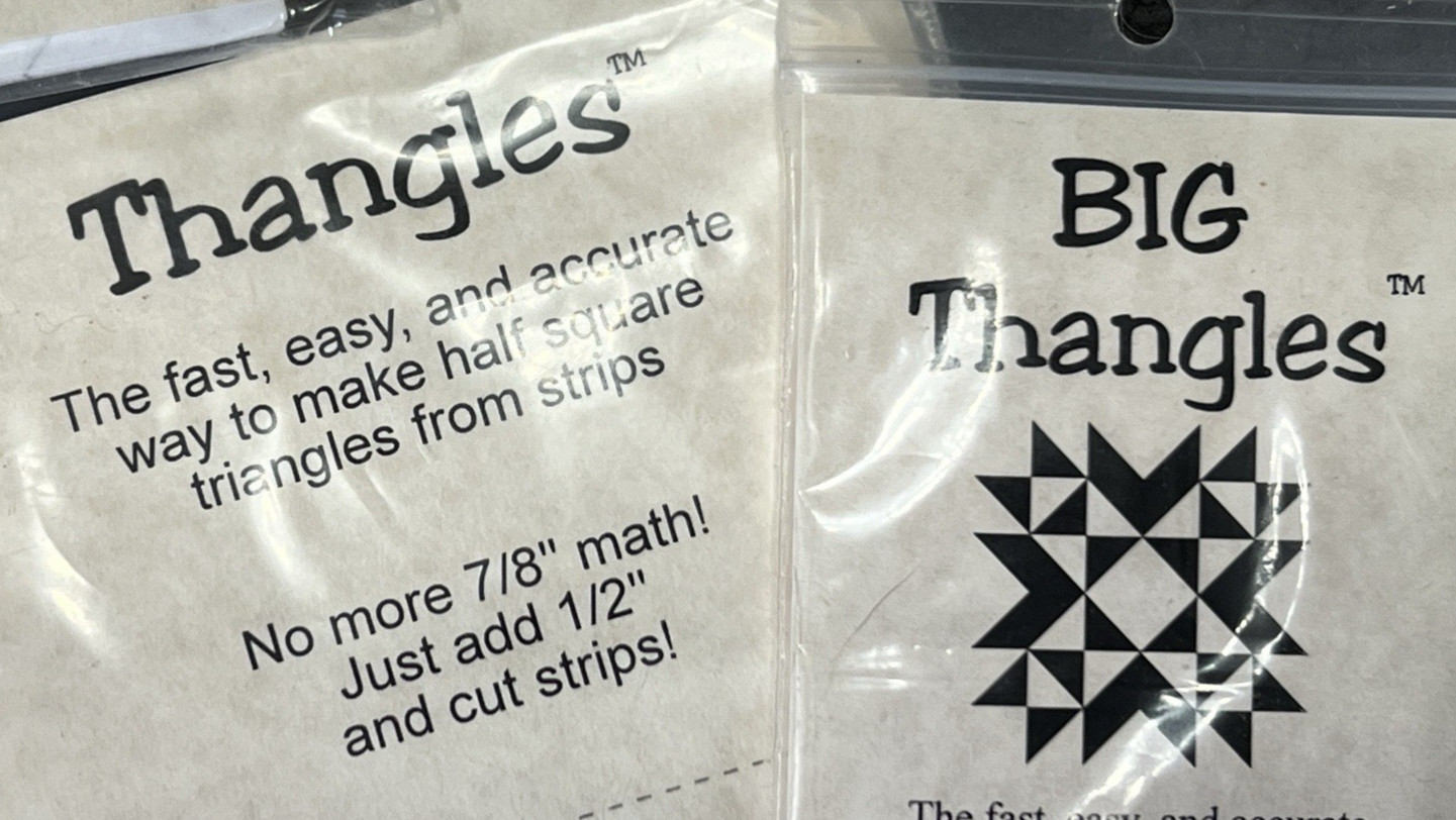 Thangles Quilting Template Triangle 1.75" - 6" Choose your Size HST Strips Quilt