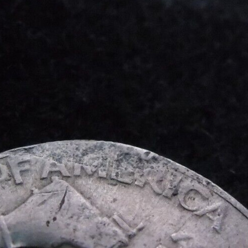 1948 D Franklin Half Dollar Ben Benjamin 1/2 Silver US Coin Planchet Mint Error