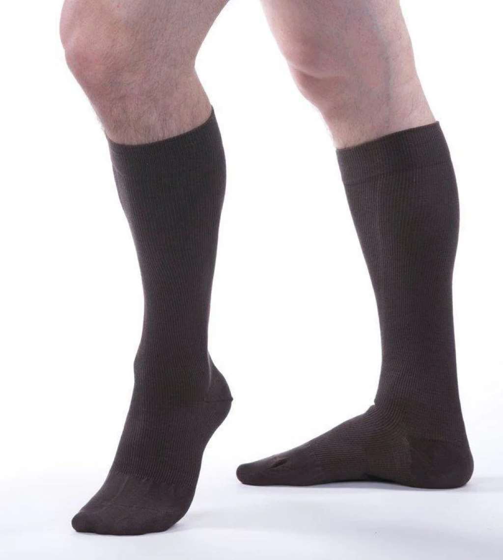 Allegro Essential Cotton Socks Large (Brown) 20-30mmHg