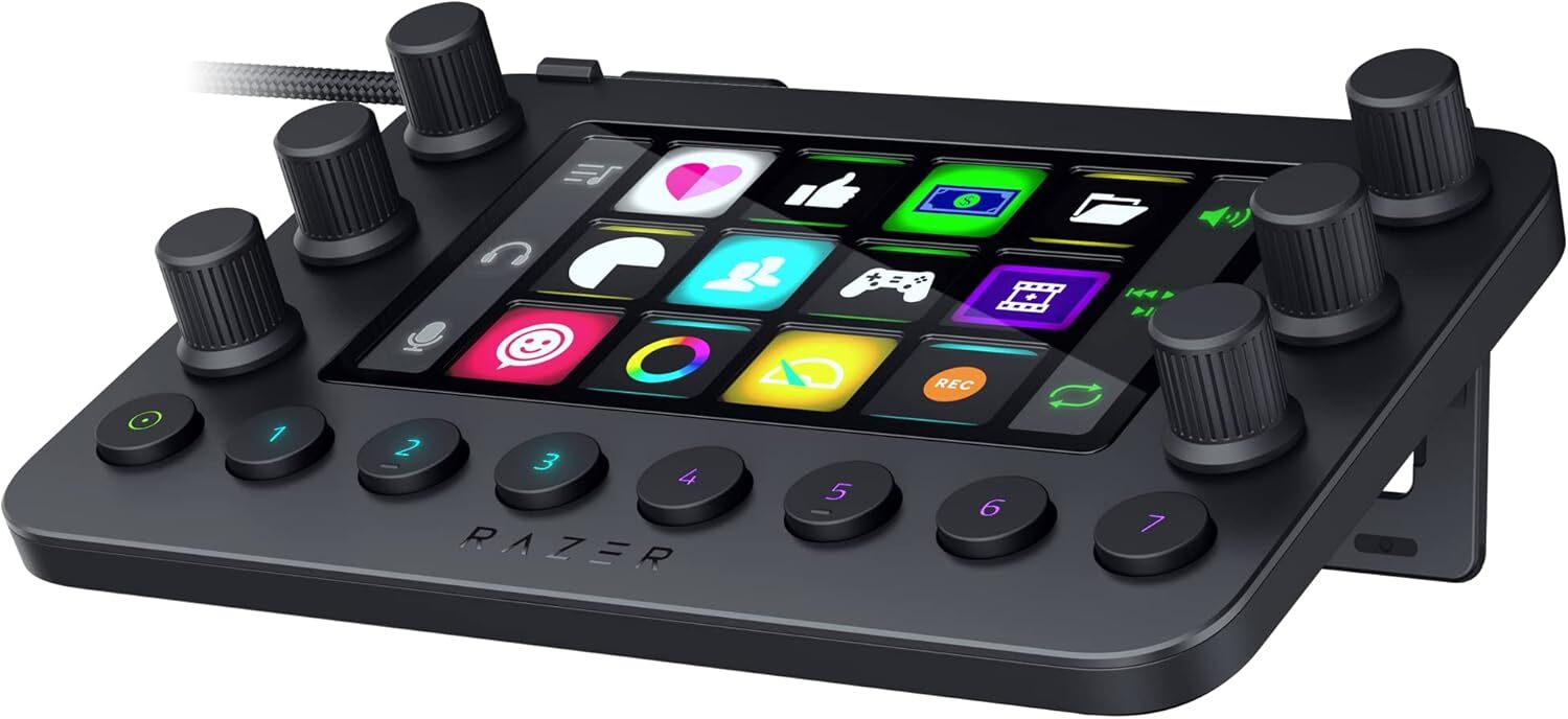 Razer Stream Controller All-in-One Keypad w/ 12 Keys 6 Dials 8 Buttons - Black