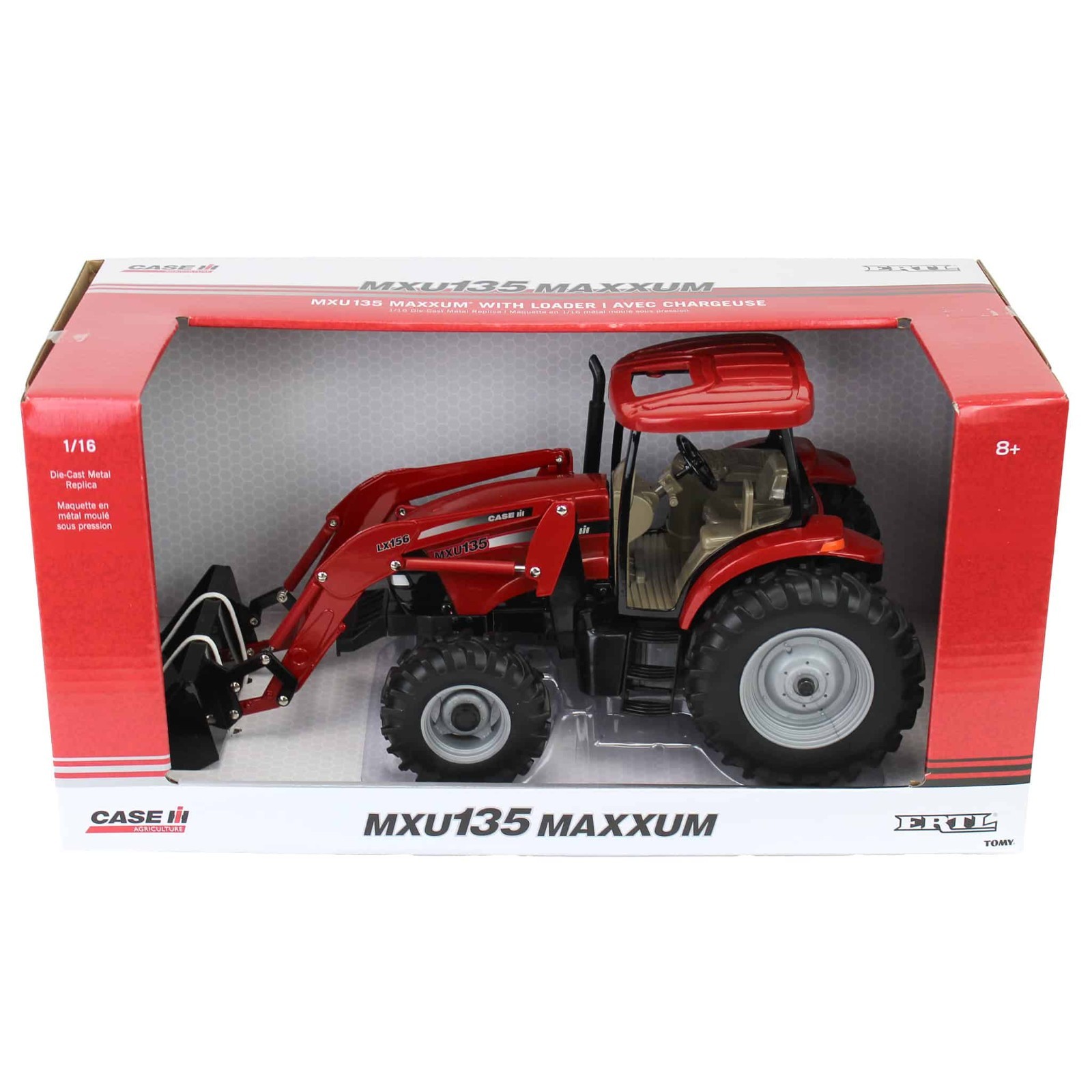ERTL Case IH MXU 135 Tractor with Loader  1/16 ZFN44359